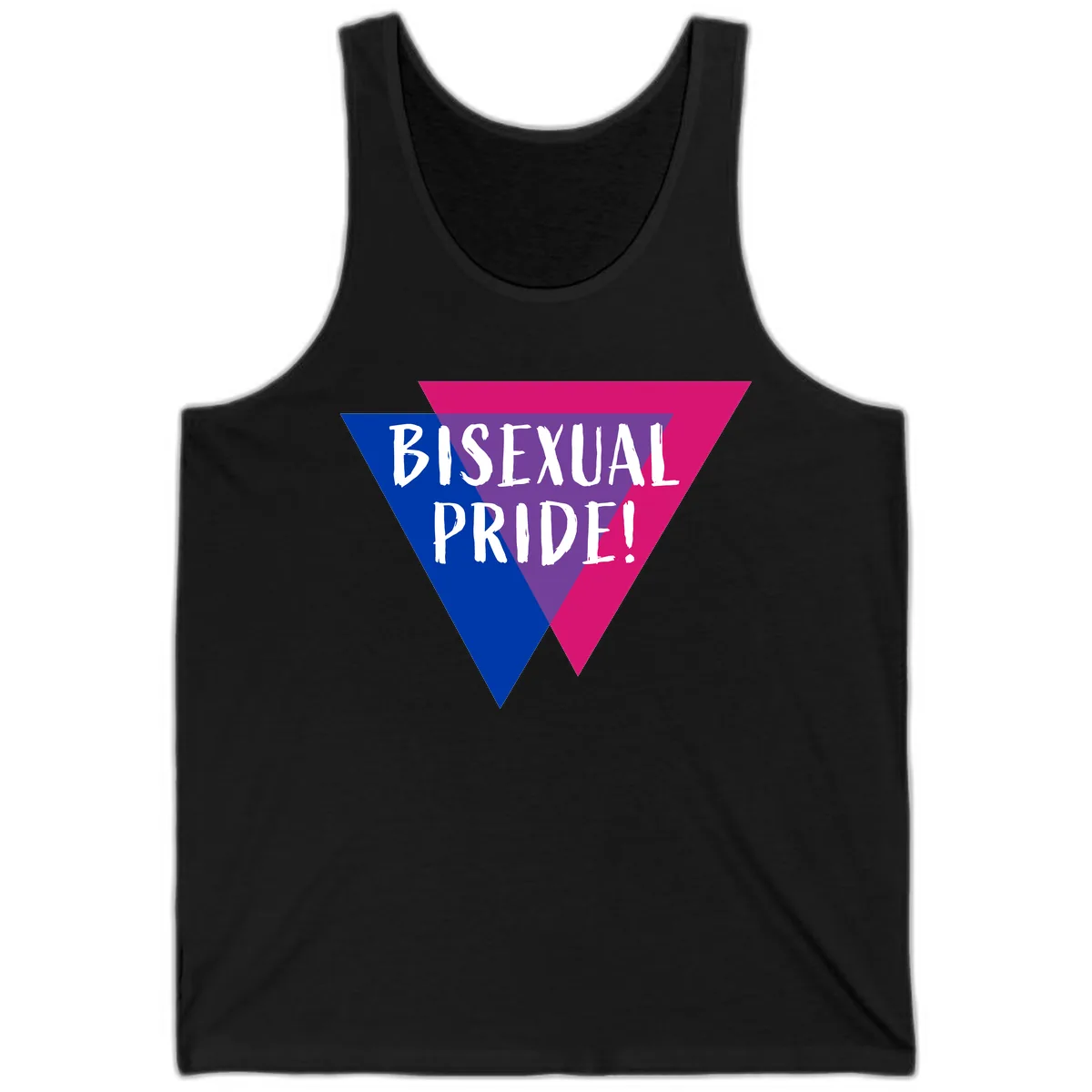 Bisexual Pride Tank in Black