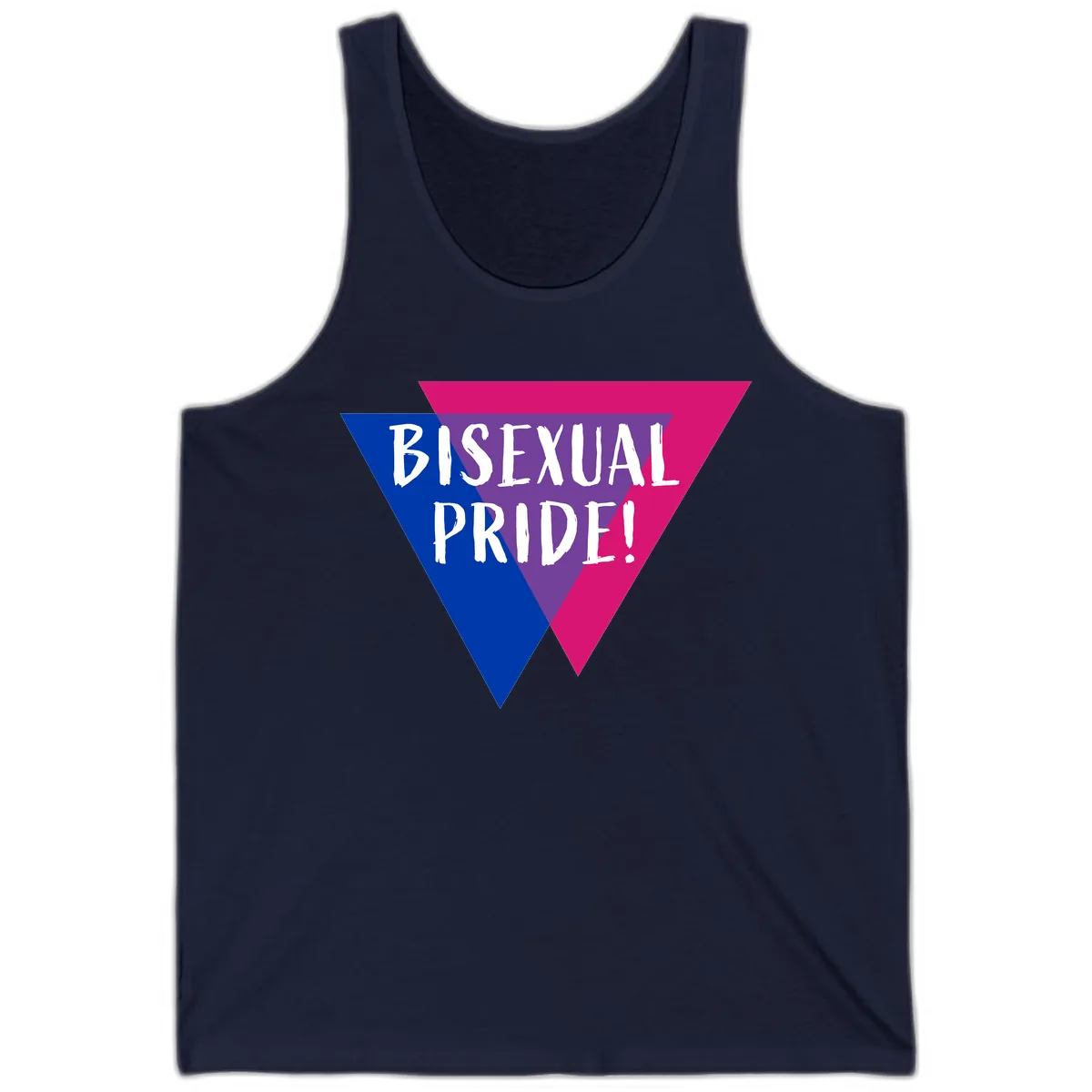 Bisexual Pride Tank in Navy