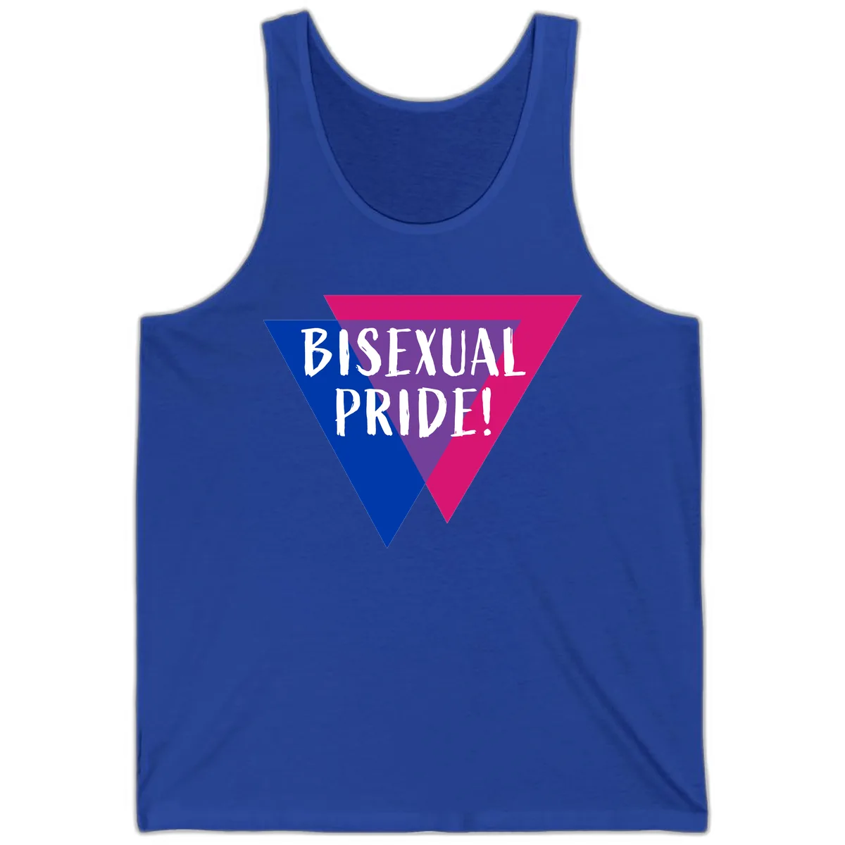 Bisexual Pride Tank in True Royal