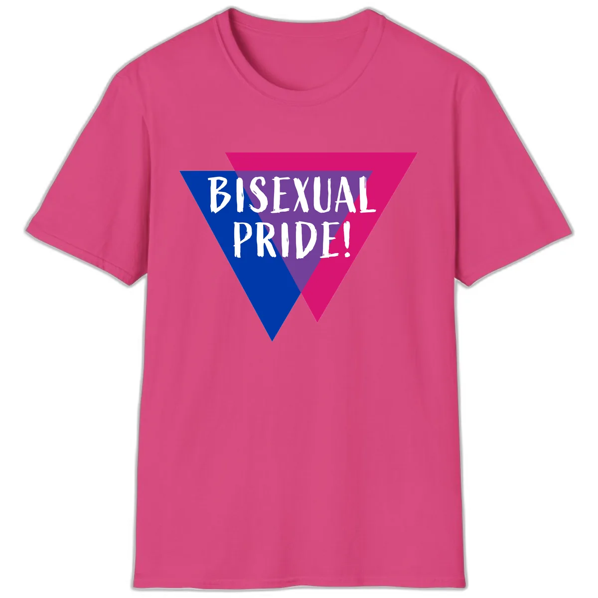 Bisexual Pride T-Shirt in Heliconia