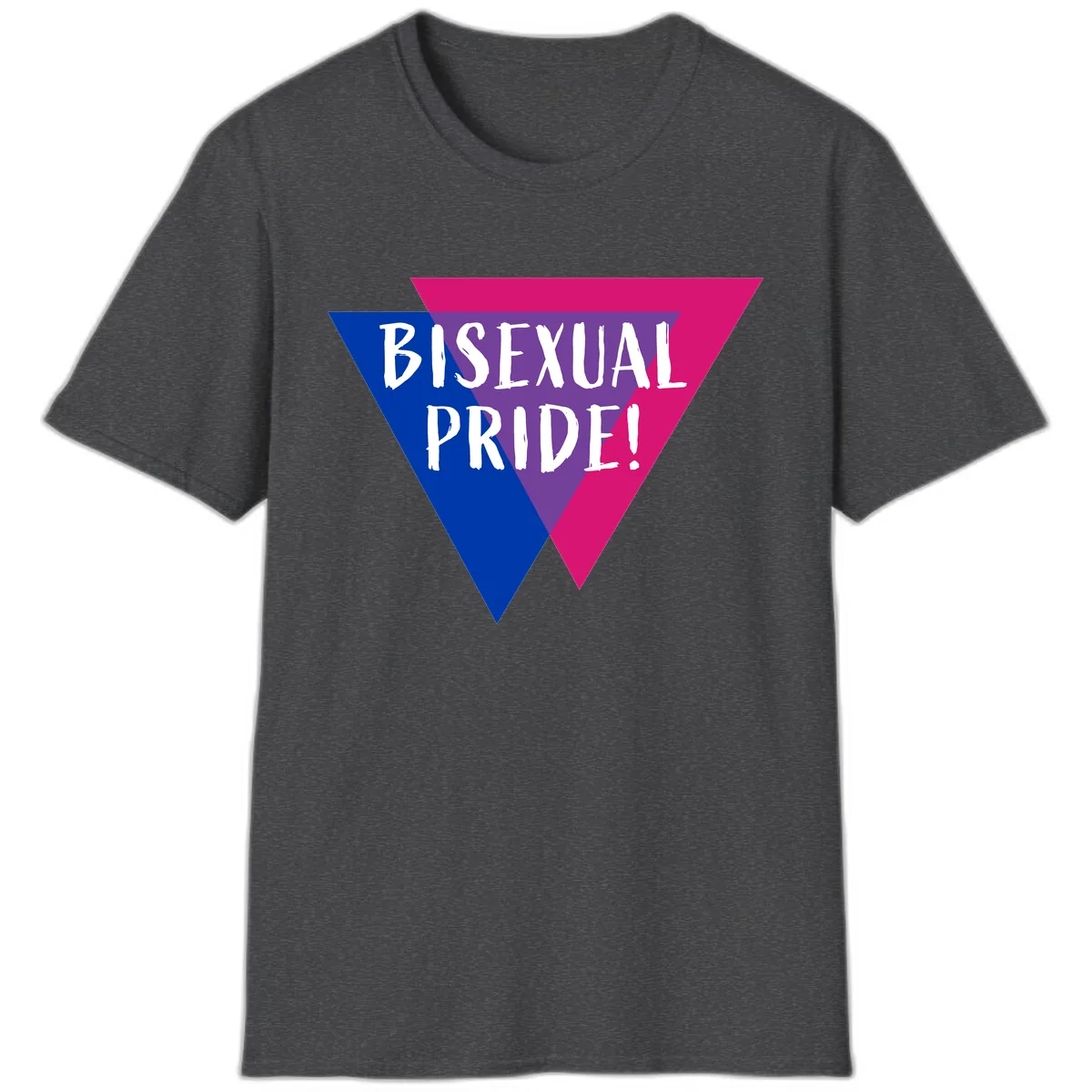 Bisexual Pride T-Shirt in Dark Heather