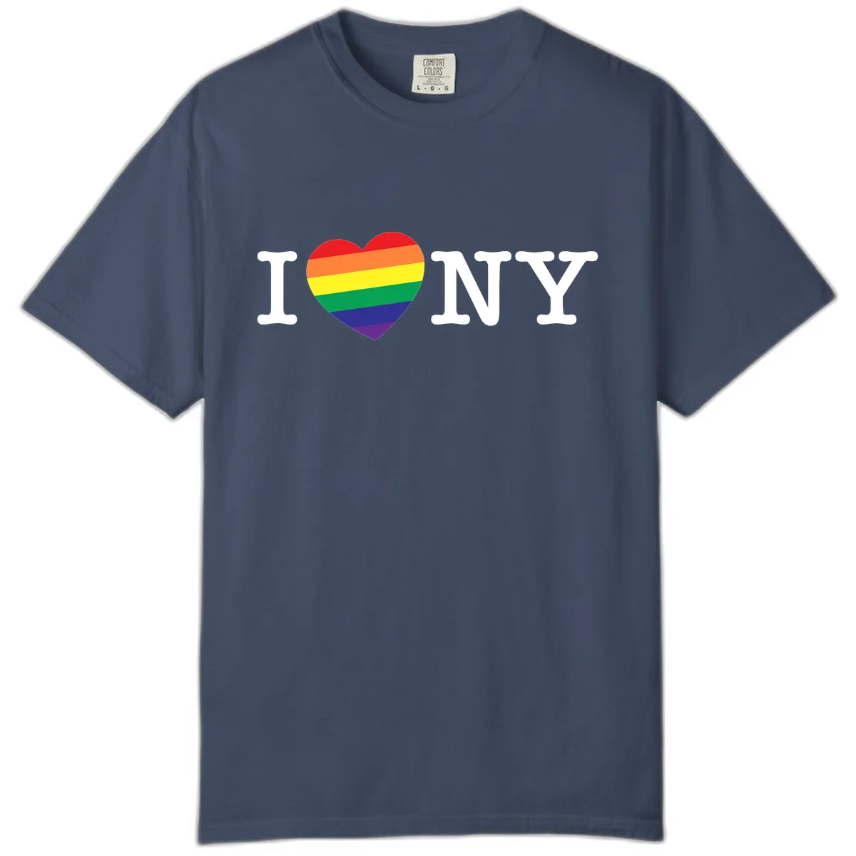 I Love New York Pride Comfort Color in Midnight