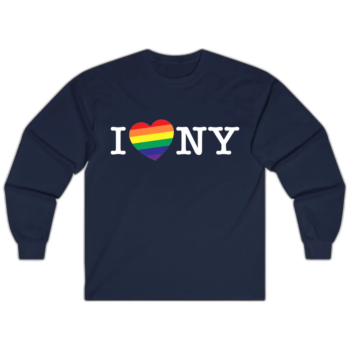 I Love New York Pride Long Sleeve in Navy