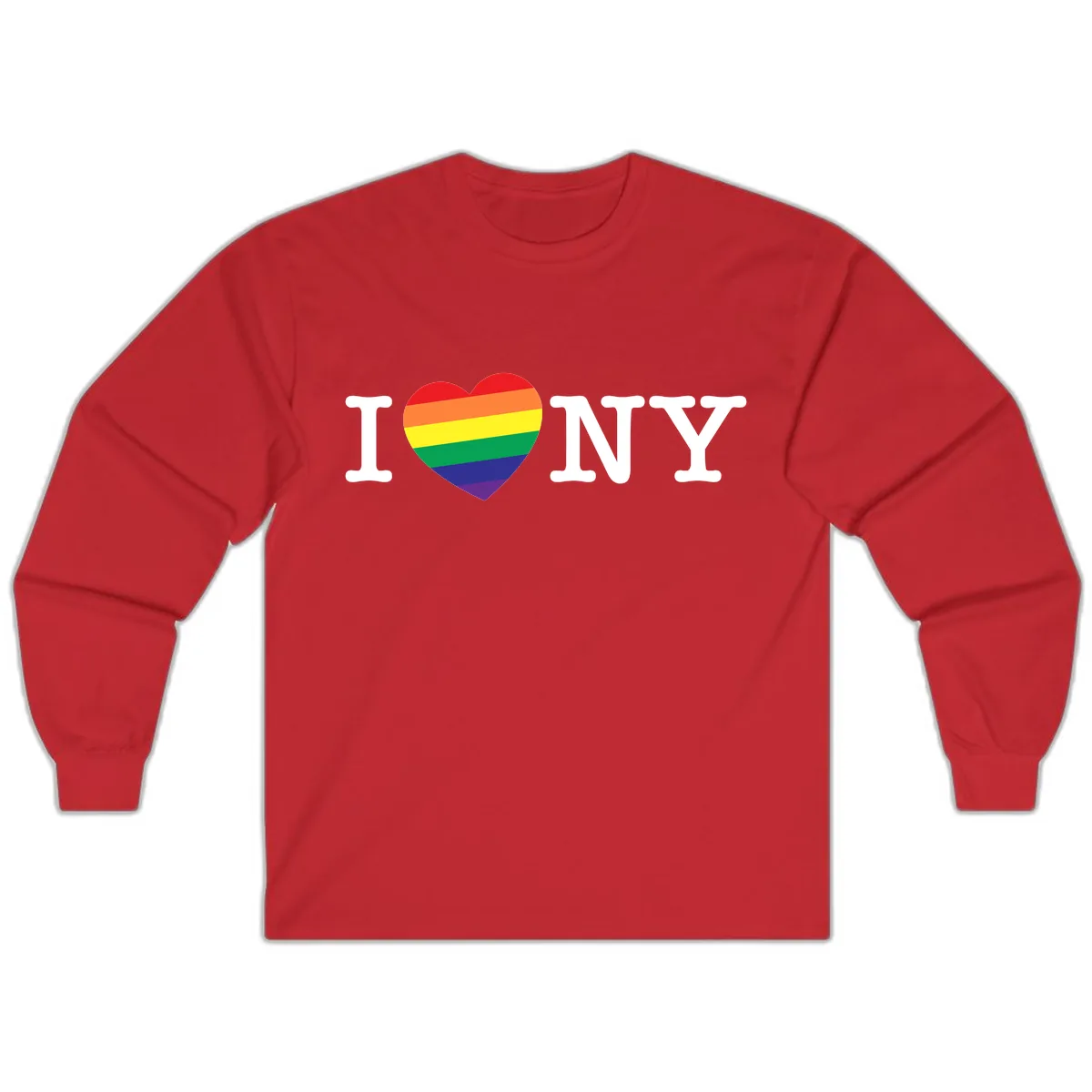 I Love New York Pride Long Sleeve in Red