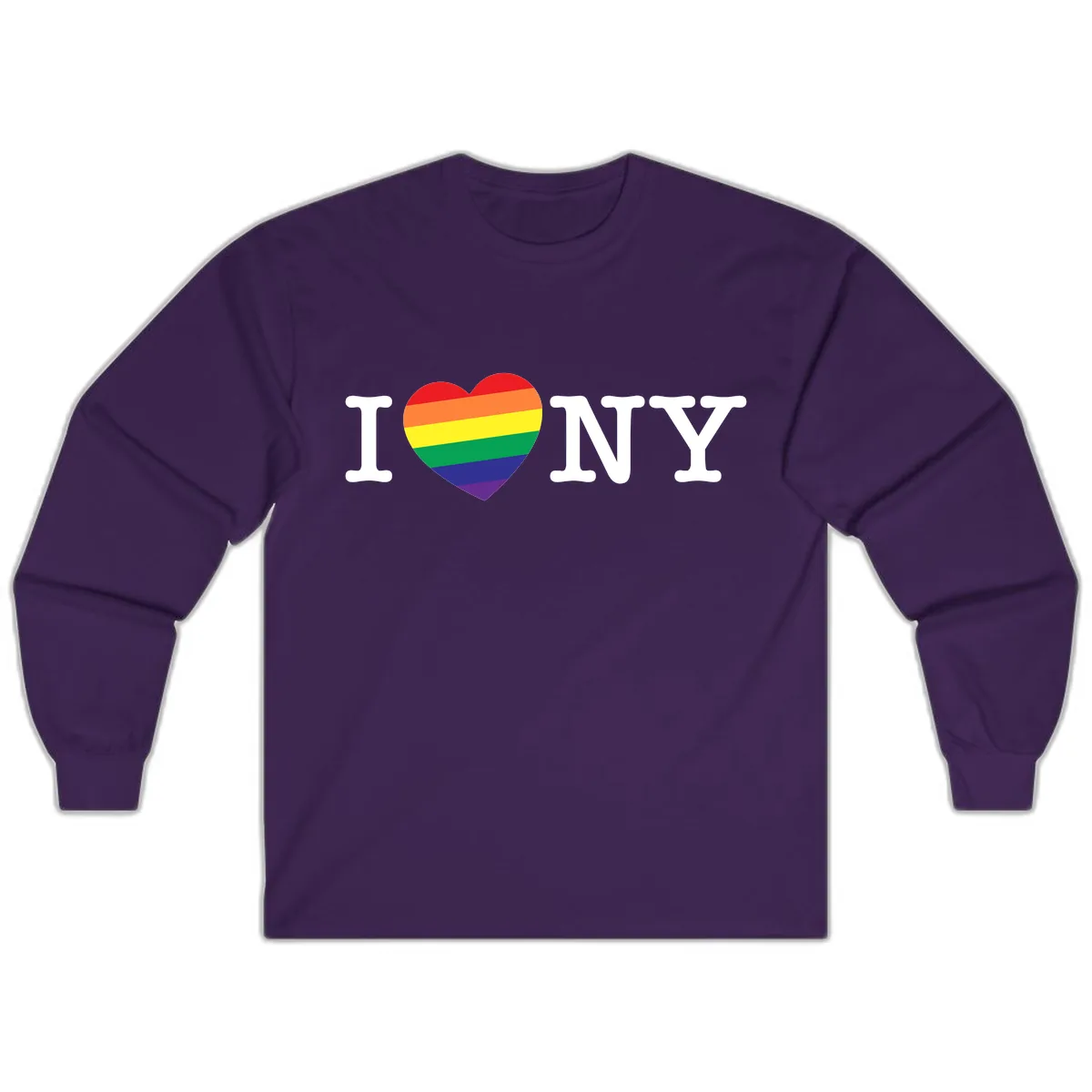 I Love New York Pride Long Sleeve in Purple