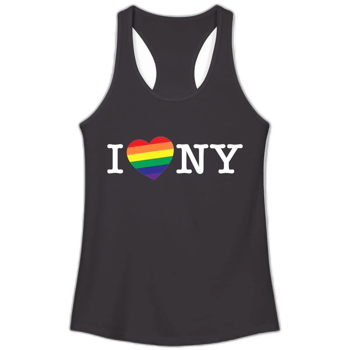 I Love New York Pride Ladies Tank in Black