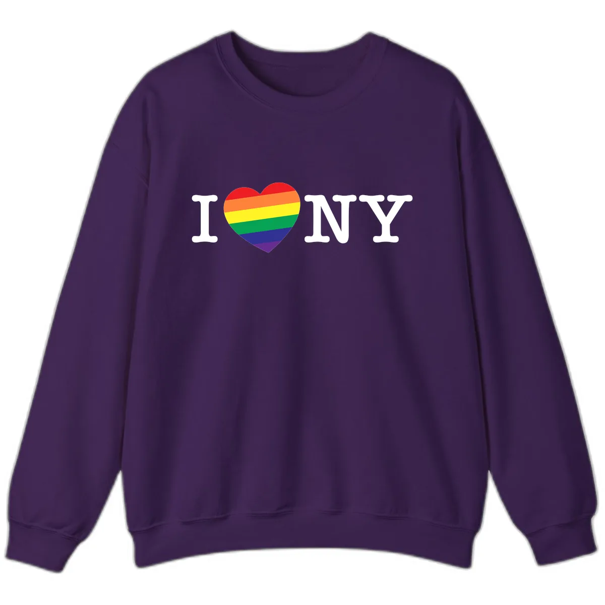 I Love New York Pride Sweatshirt in Purple