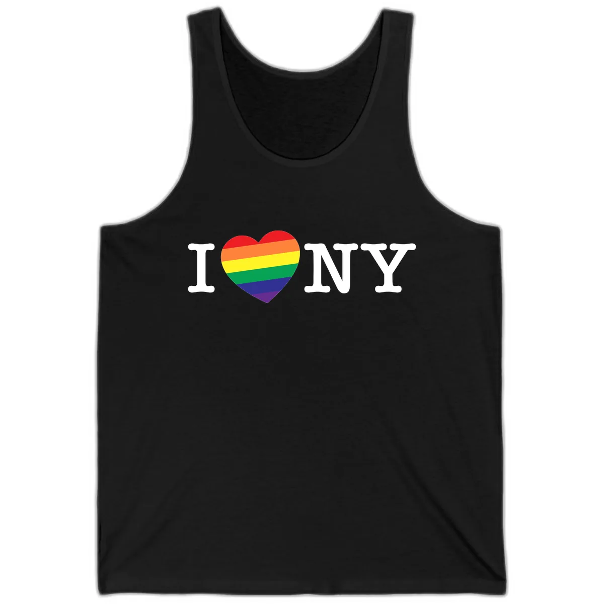 I Love New York Pride Tank in Black
