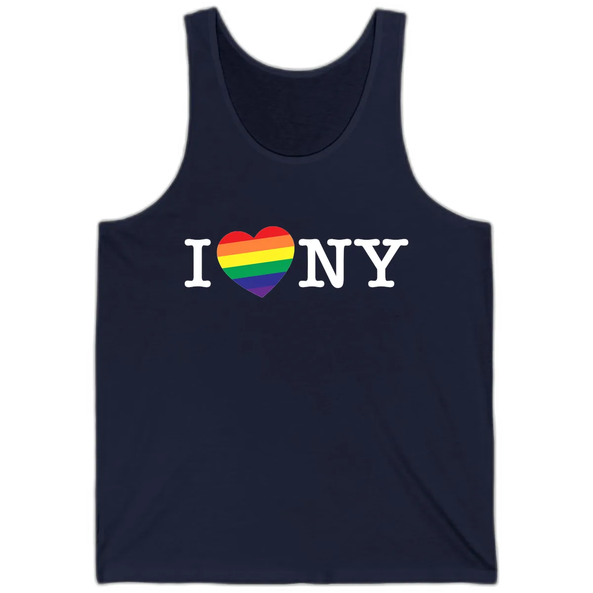 I Love New York Pride Tank in Navy