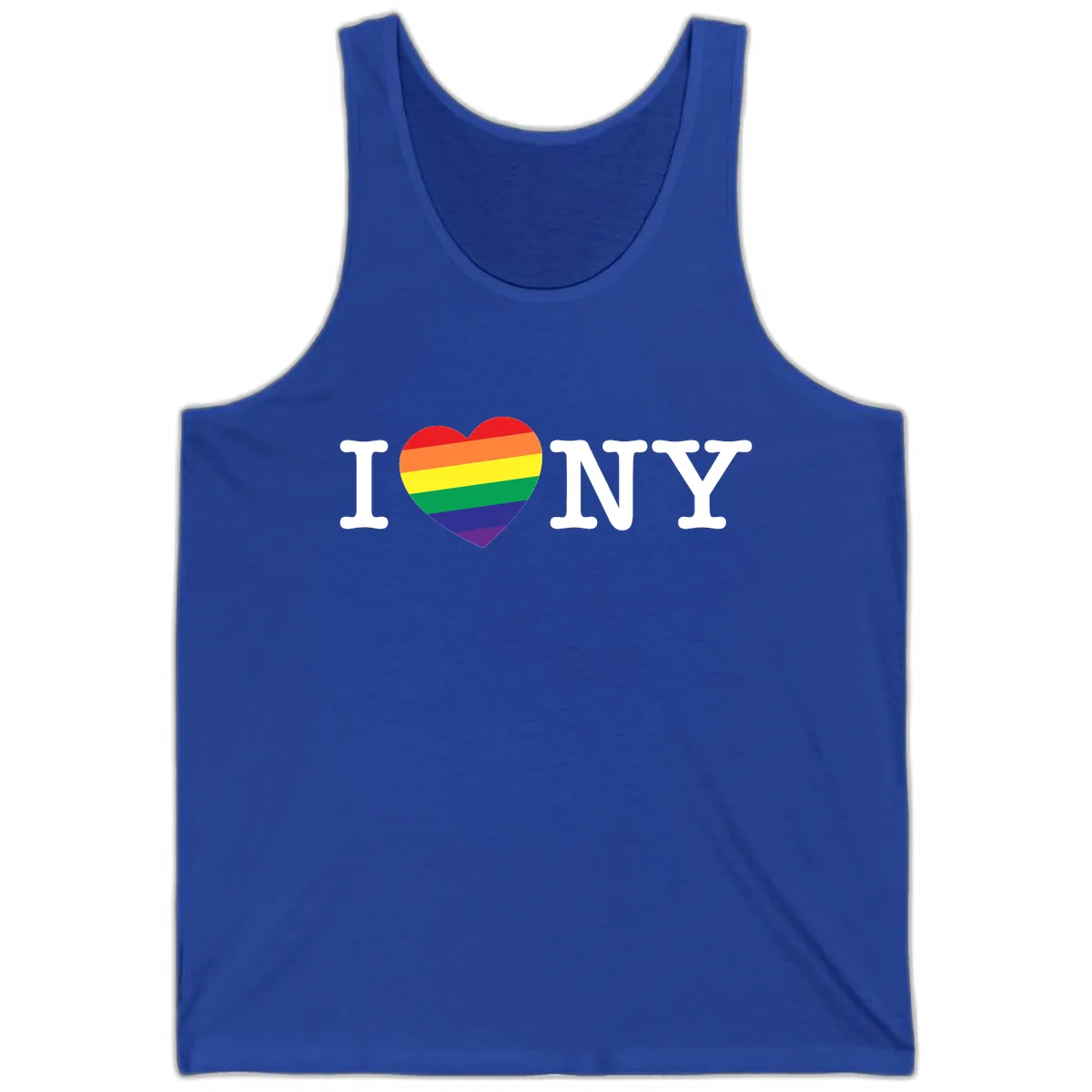 I Love New York Pride Tank in True Royal