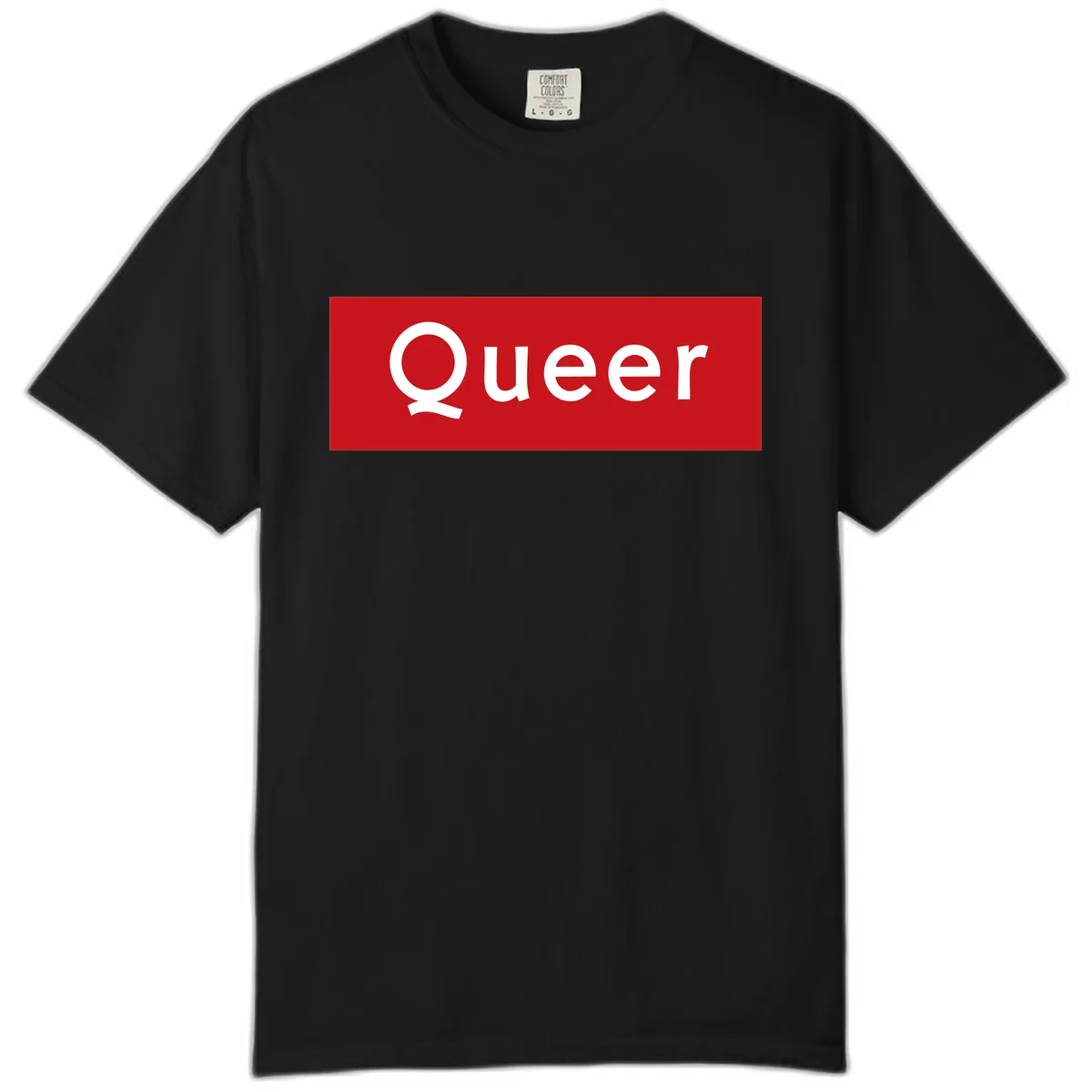 Queer Pride Statement Comfort Color in Black