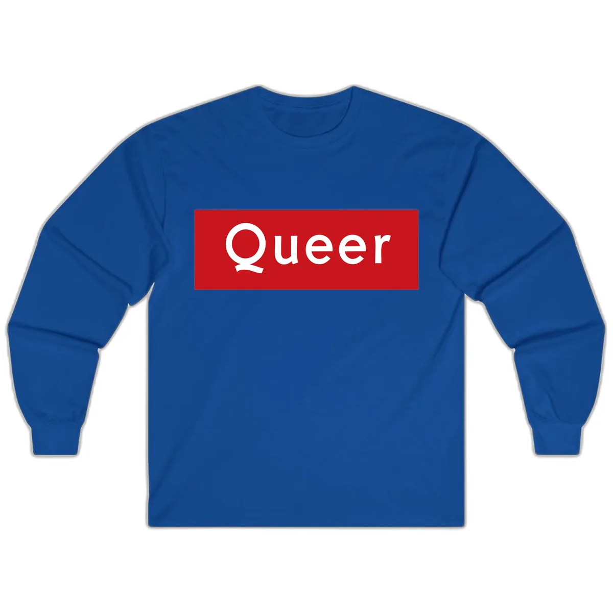 Queer Pride Statement Long Sleeve in Royal
