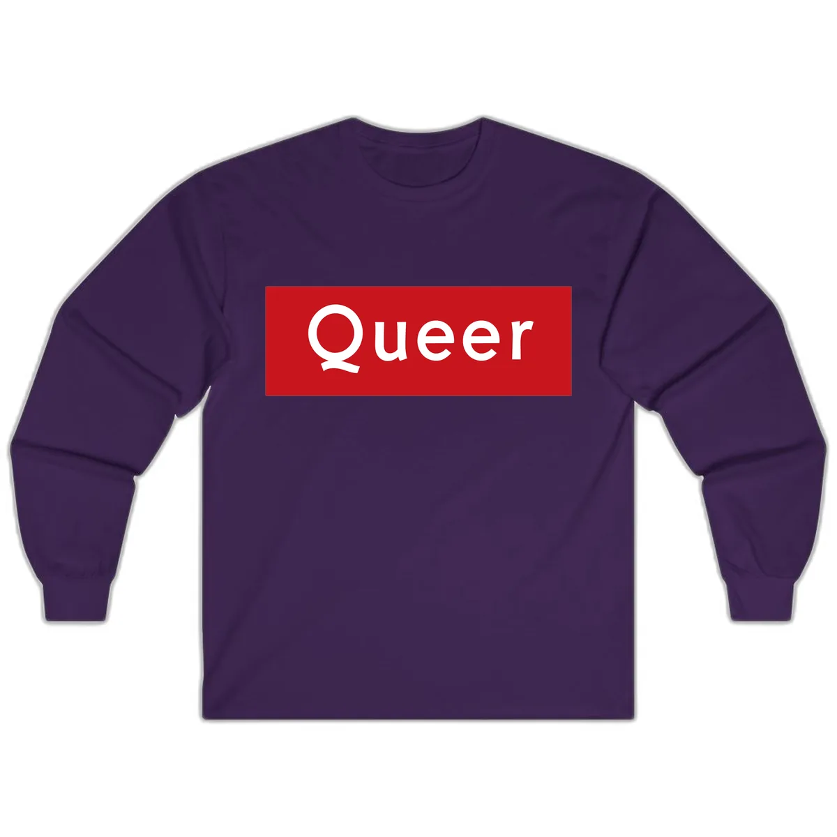 Queer Pride Statement Long Sleeve in Purple