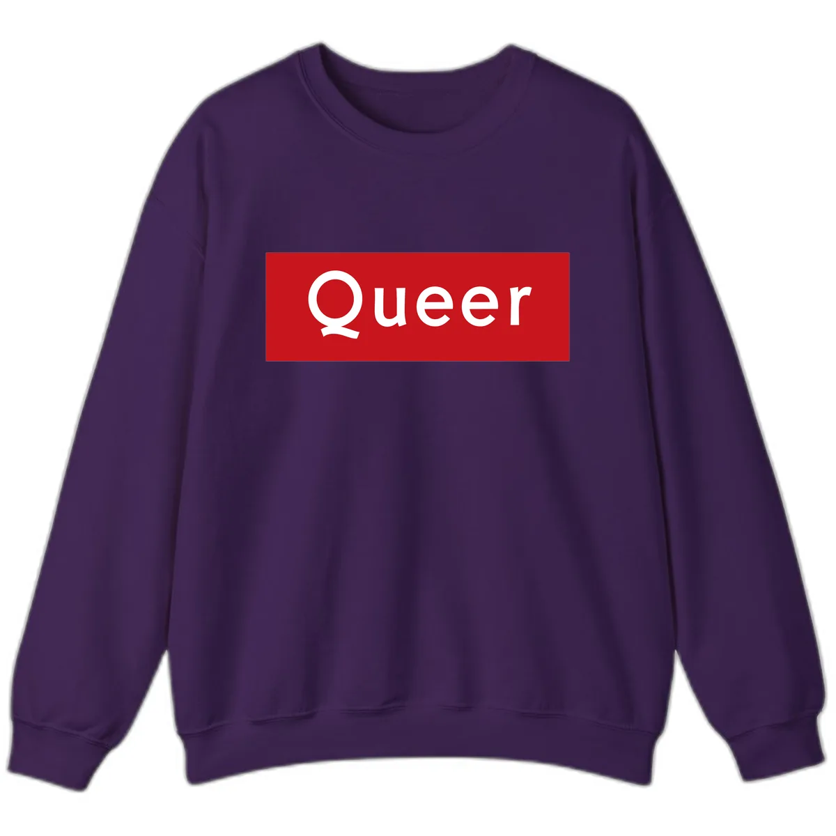 Queer Pride Statement Sweatshirt in Purple