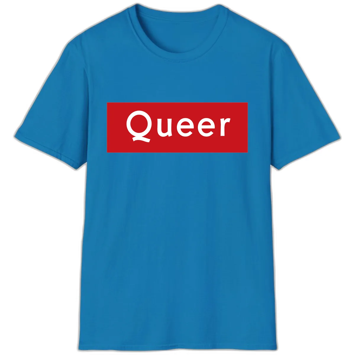 Queer Pride Statement T-Shirt in Sapphire