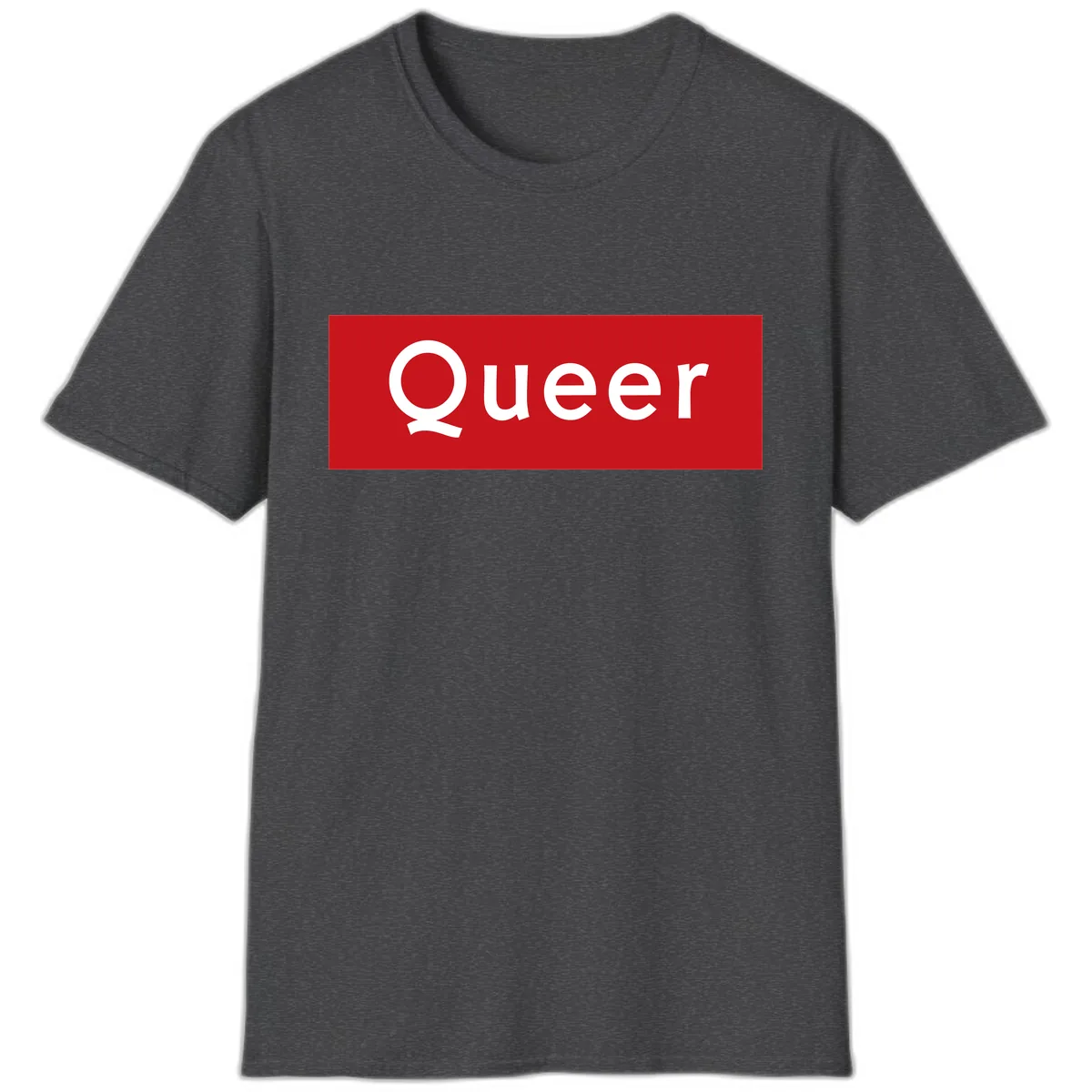 Queer Pride Statement T-Shirt in Dark Heather