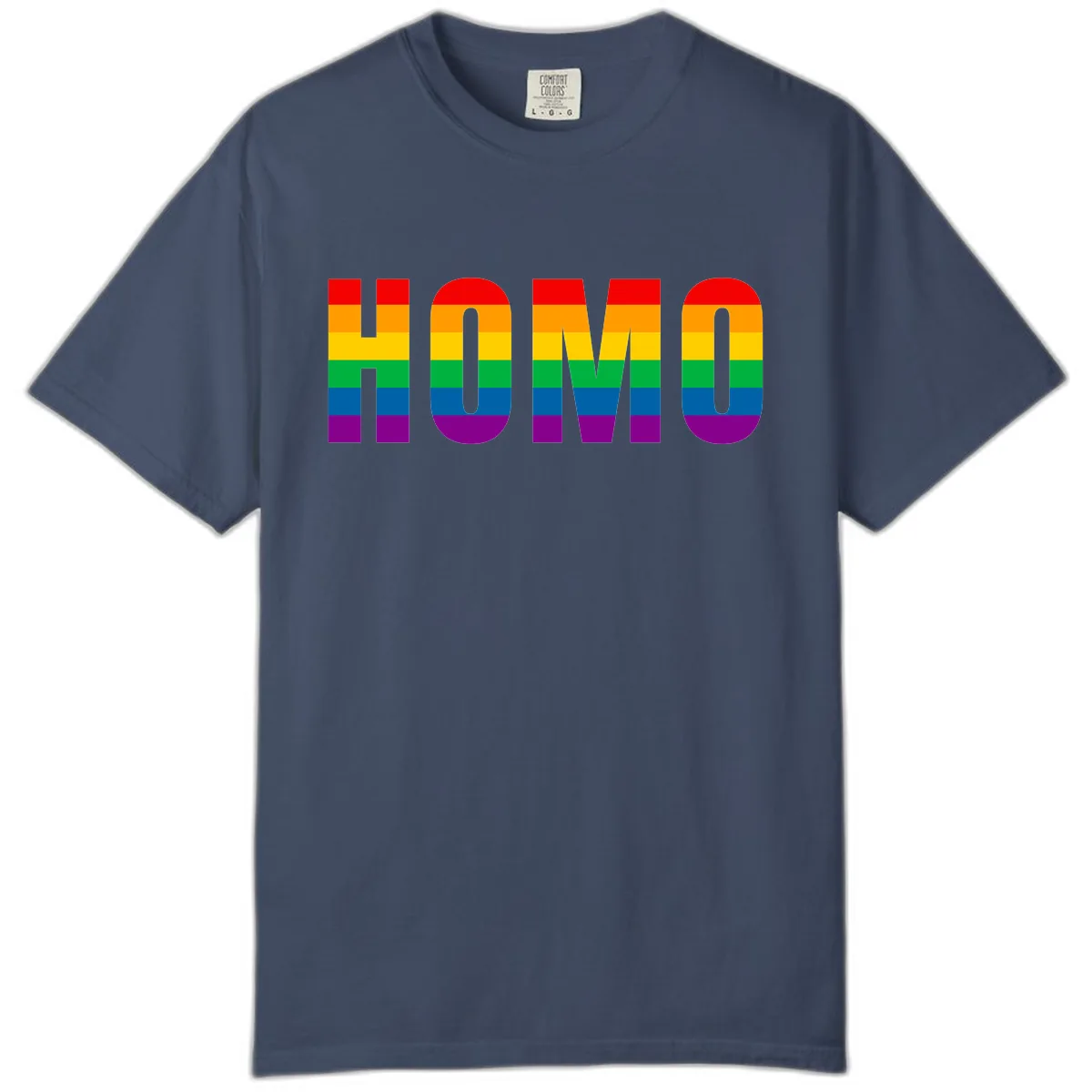 Love Is Love Rainbow Pride Comfort Color in Midnight