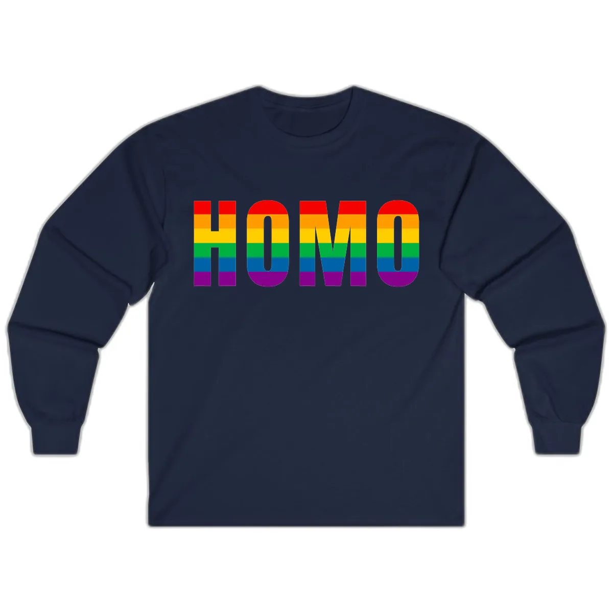 Love Is Love Rainbow Pride Long Sleeve in Navy