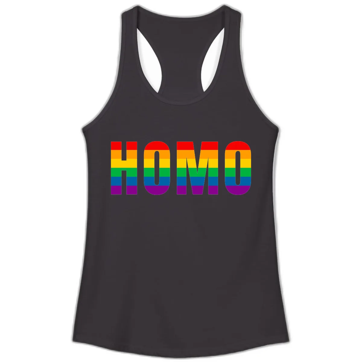 Love Is Love Rainbow Pride Ladies Tank in Black