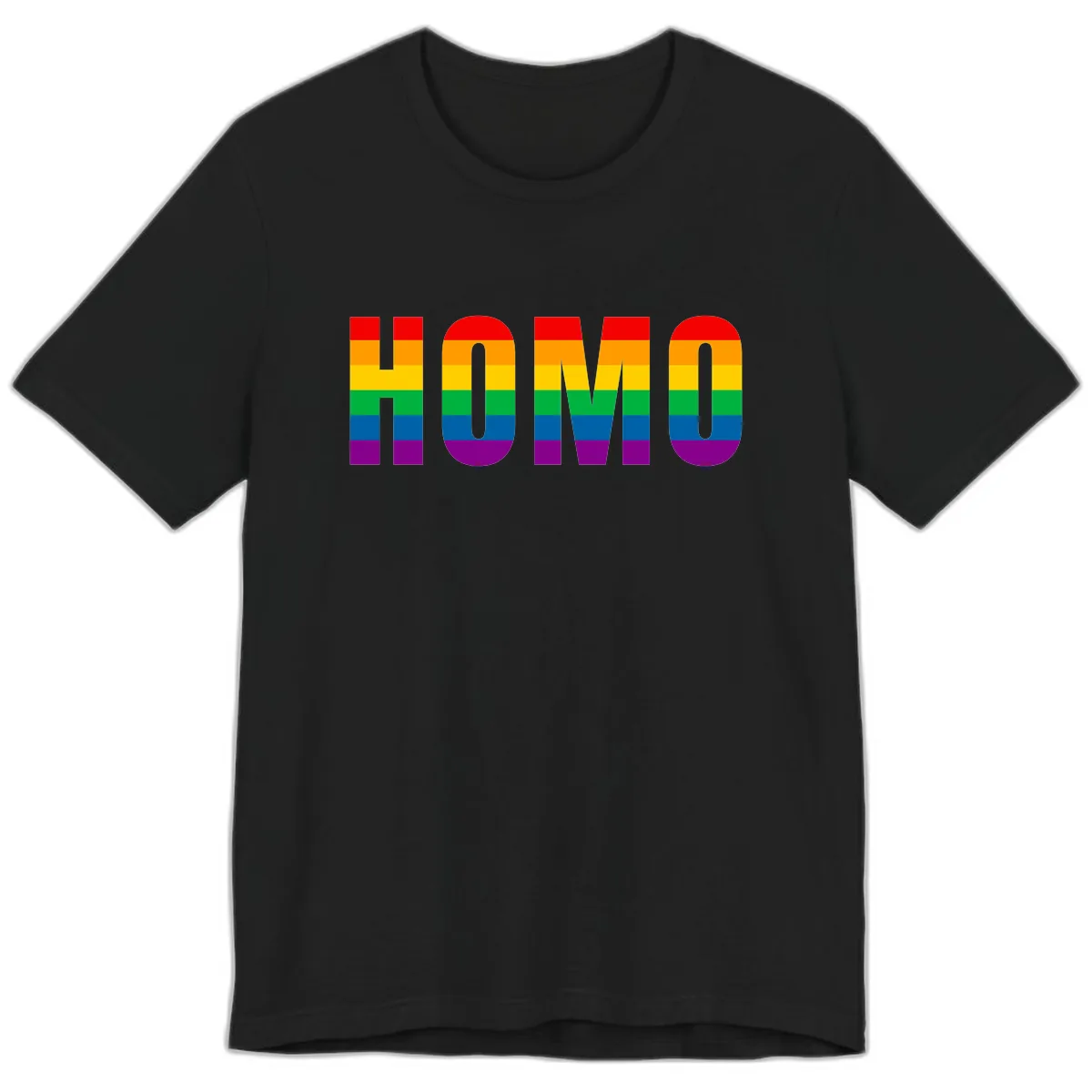Love Is Love Rainbow Pride Premium T-Shirt in Black