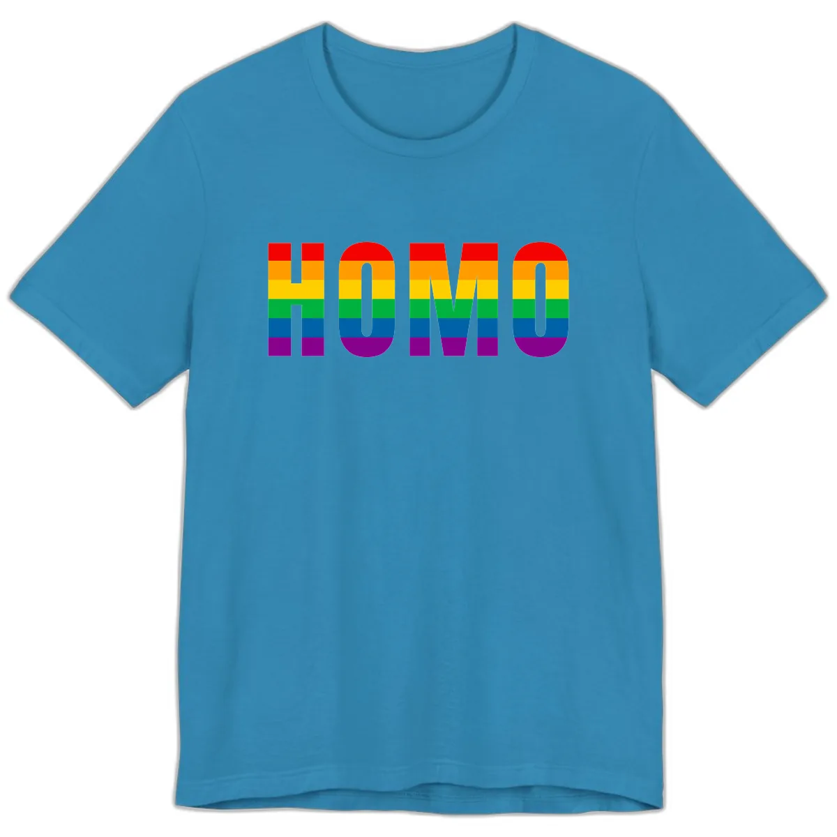 Love Is Love Rainbow Pride Premium T-Shirt in Aqua