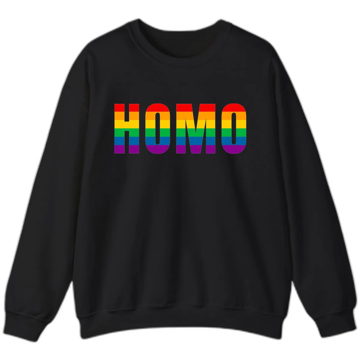 Love Is Love Rainbow Pride Sweatshirt in Black