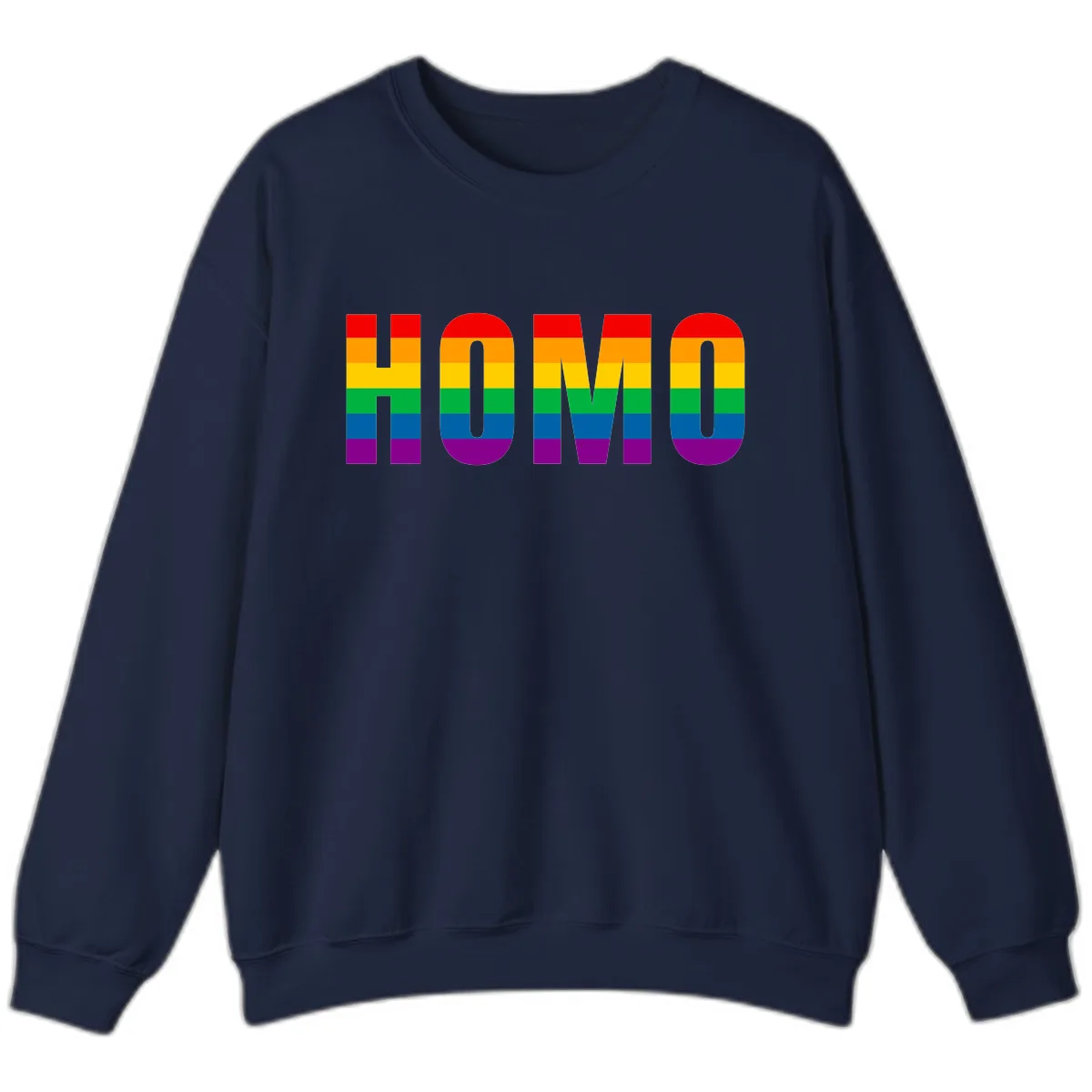 Love Is Love Rainbow Pride Sweatshirt in Navy