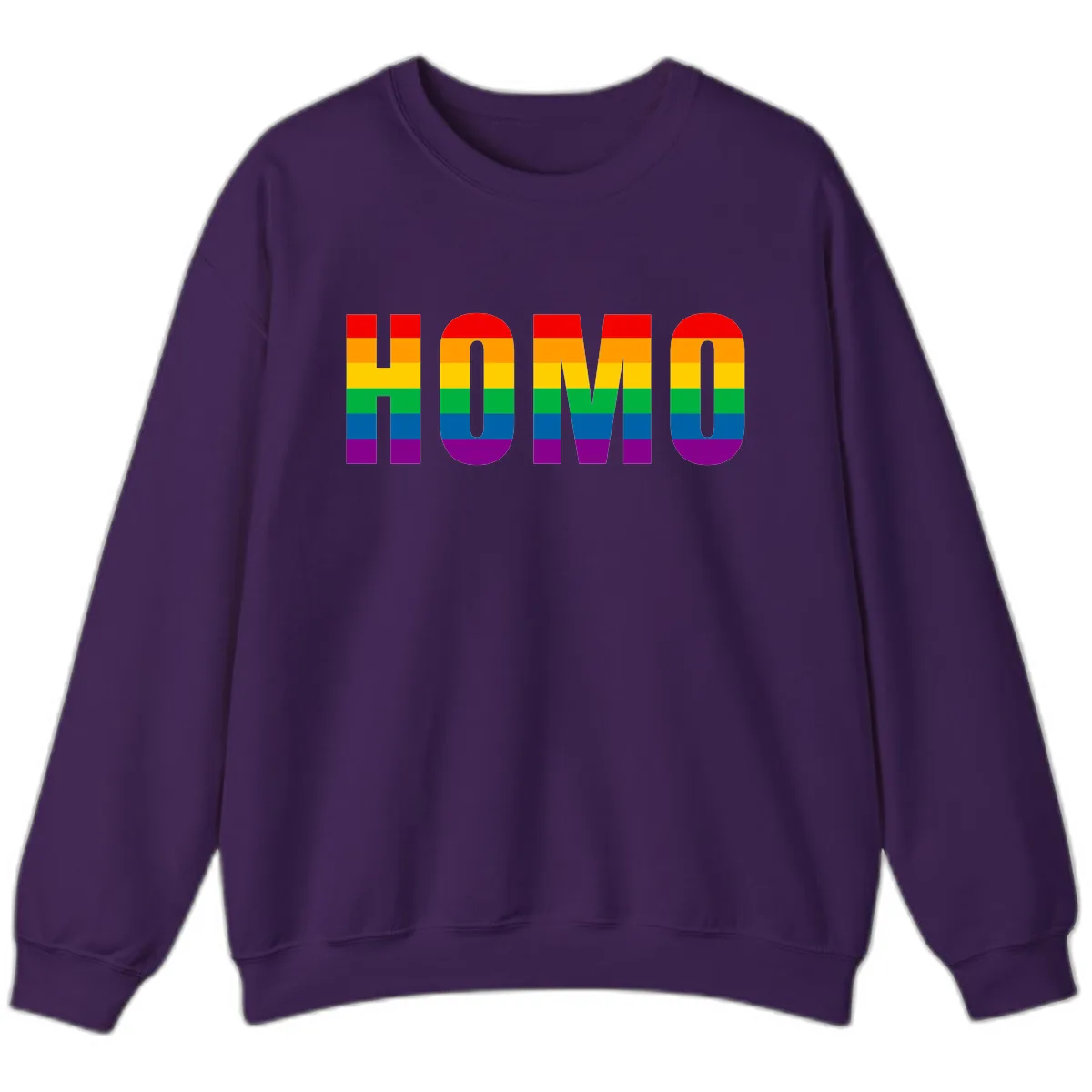 Love Is Love Rainbow Pride Sweatshirt in Purple