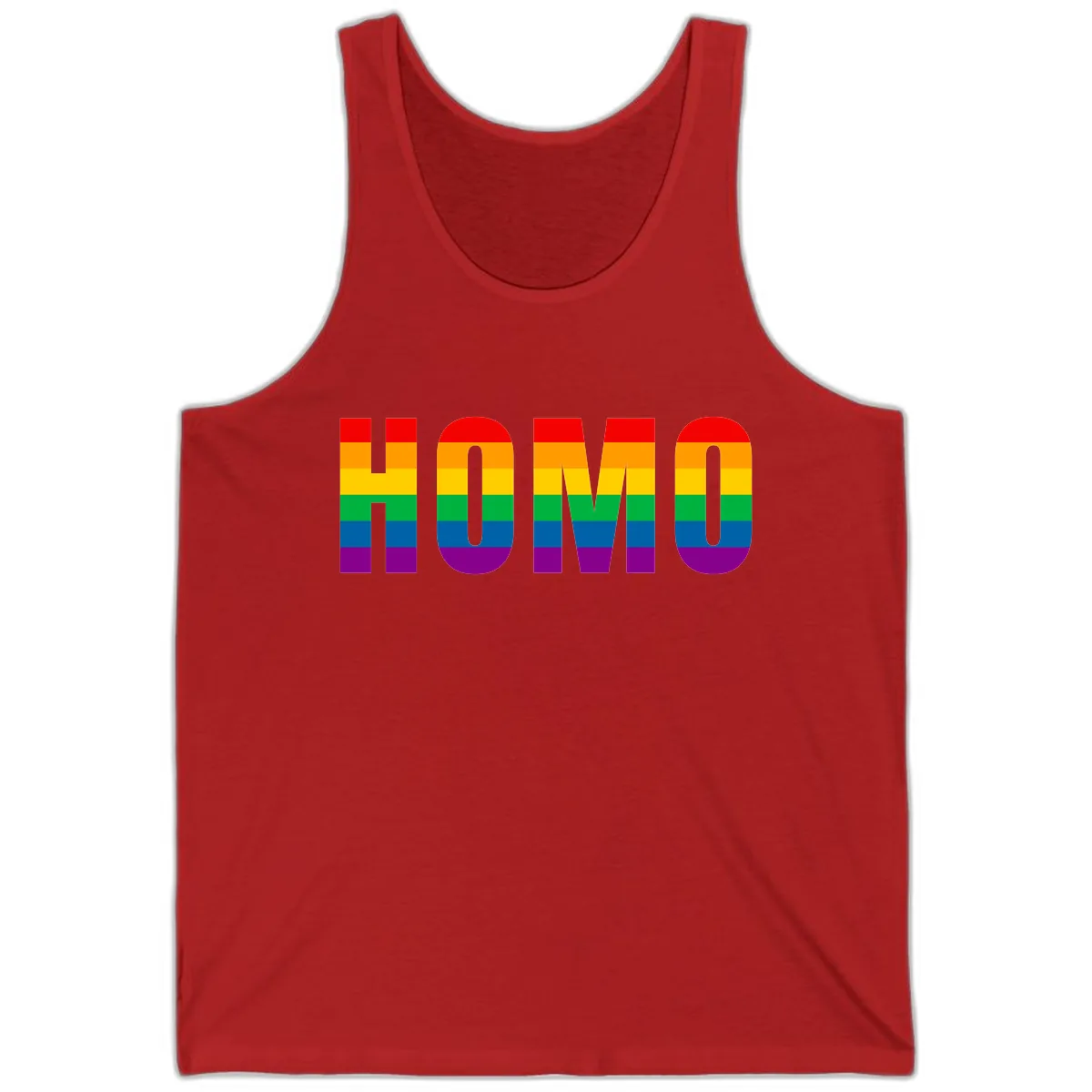 Love Is Love Rainbow Pride Tank in Red