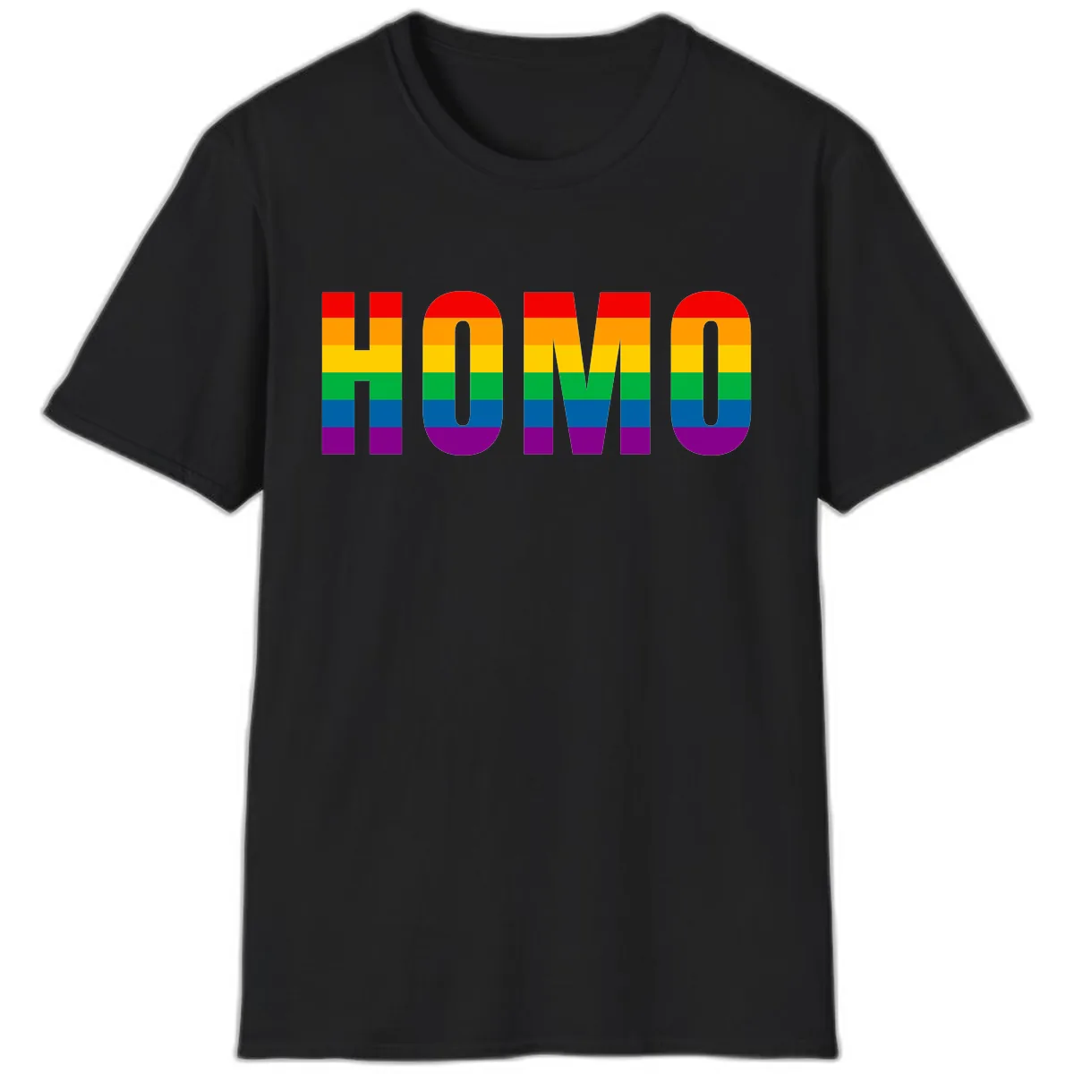 Love Is Love Rainbow Pride T-Shirt in Black