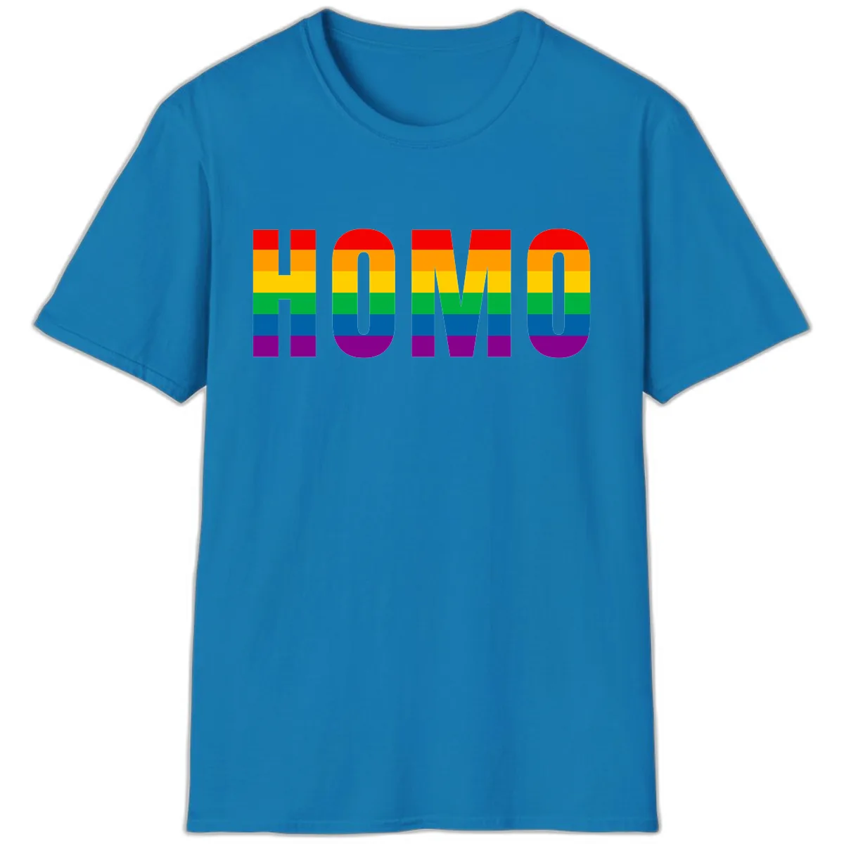Love Is Love Rainbow Pride T-Shirt in Sapphire