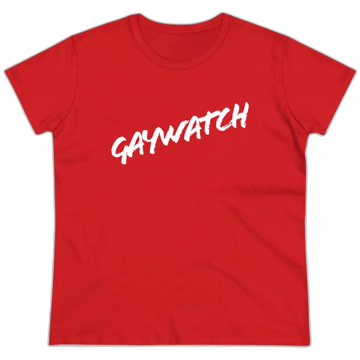 Growth Mindset Motivational Design Ladies Tee in Red