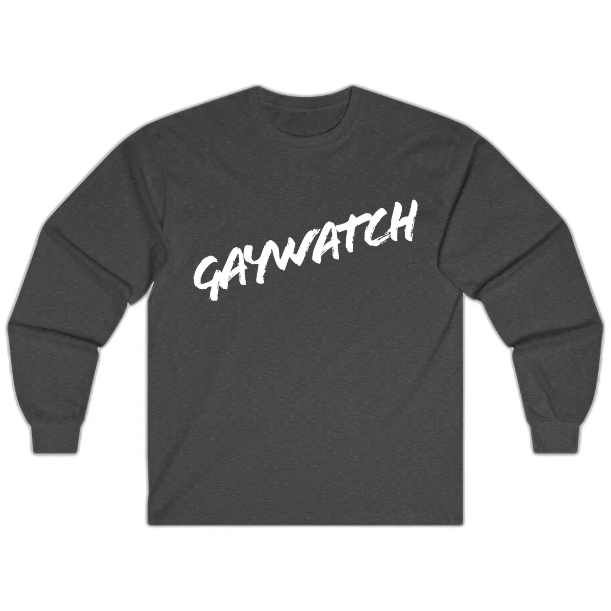 Growth Mindset Motivational Design Long Sleeve in Dark Heather