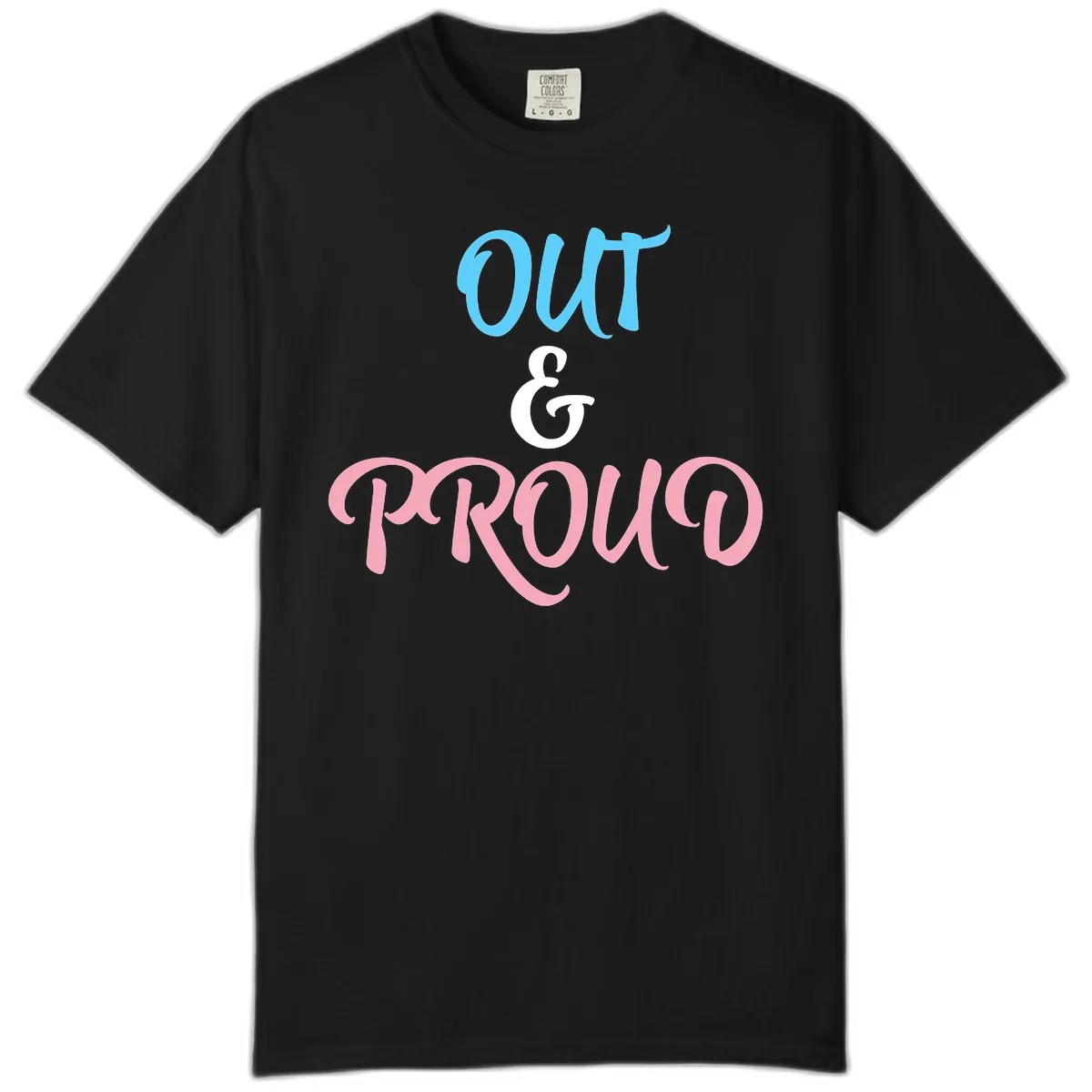Out & Proud Comfort Color in Black