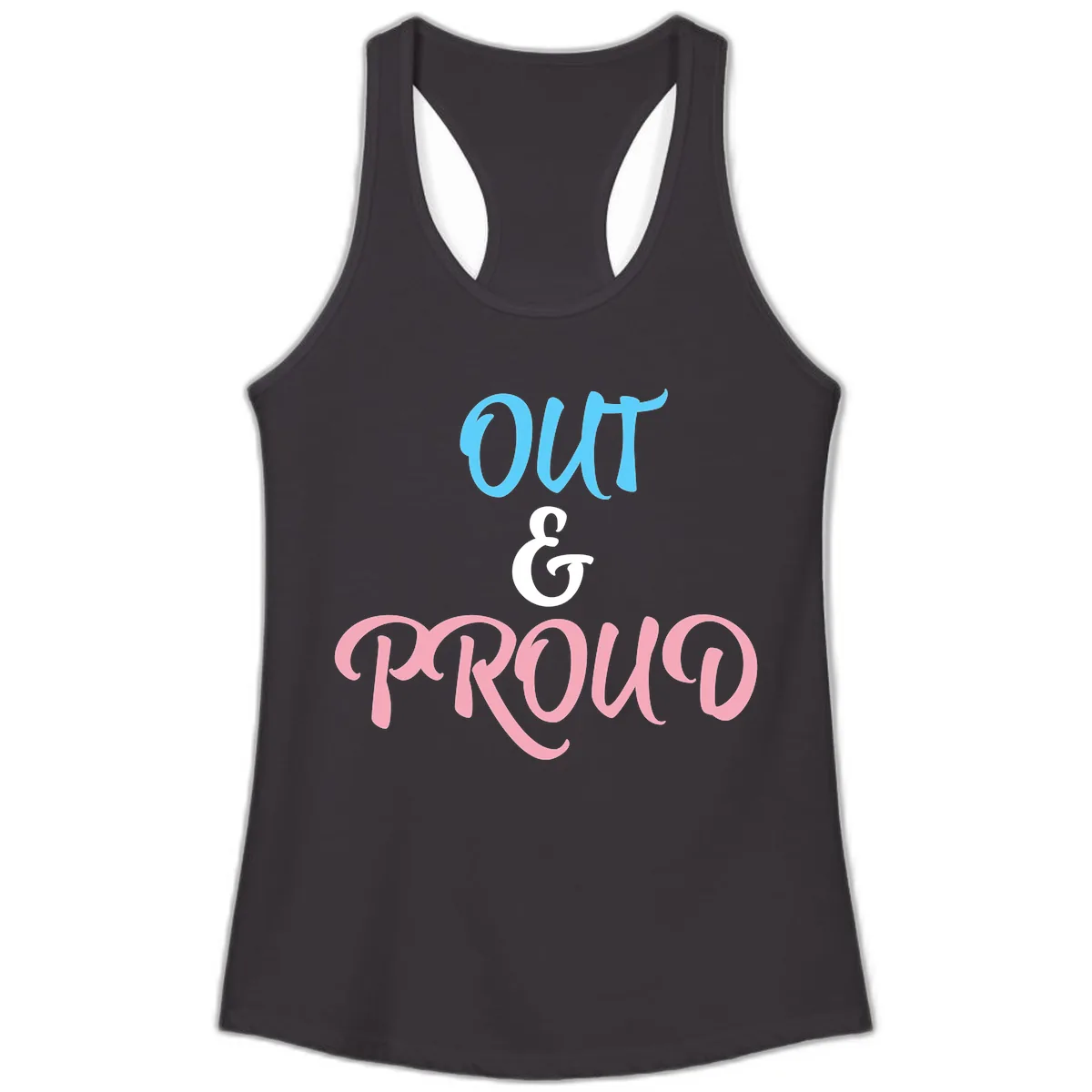 Out & Proud Ladies Tank in Black