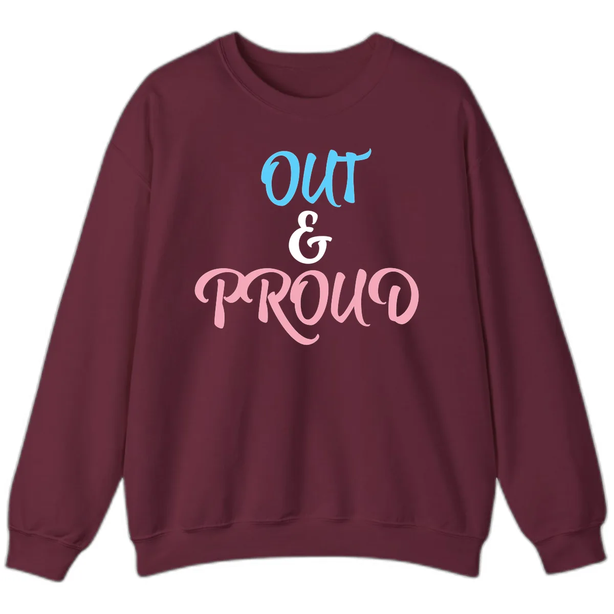 Out & Proud Sweatshirt in Maroon