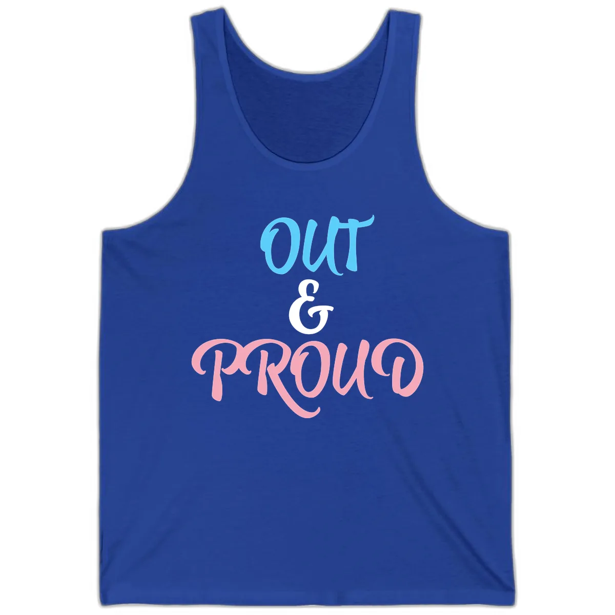 Out & Proud Tank in True Royal