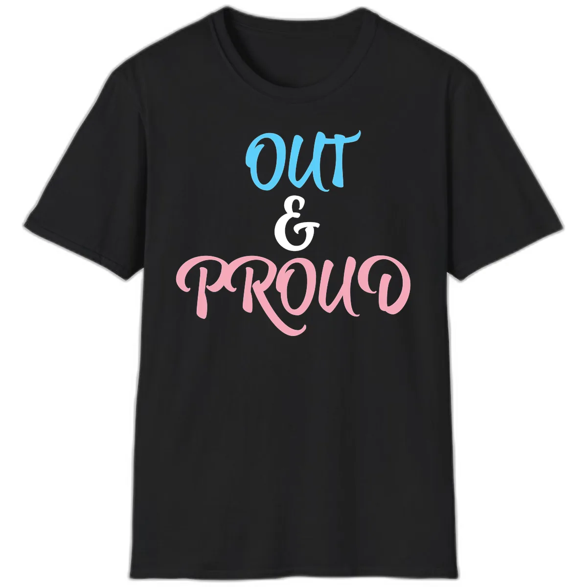 Out & Proud T-Shirt in Black
