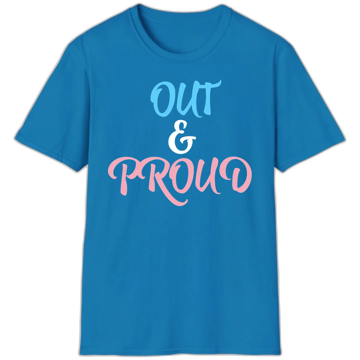 Out & Proud T-Shirt in Sapphire