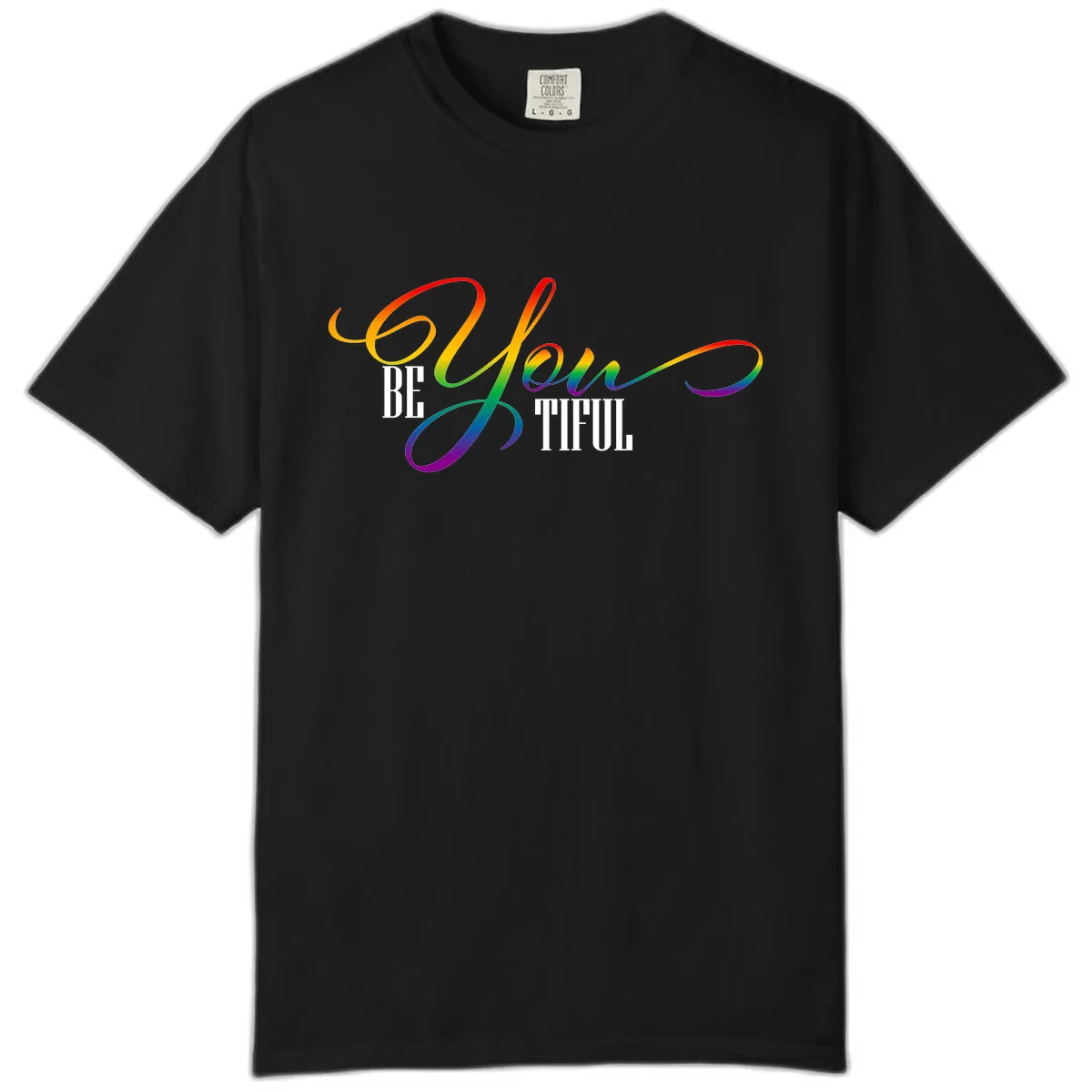 Be You Colorful Pride Design Comfort Color in Black