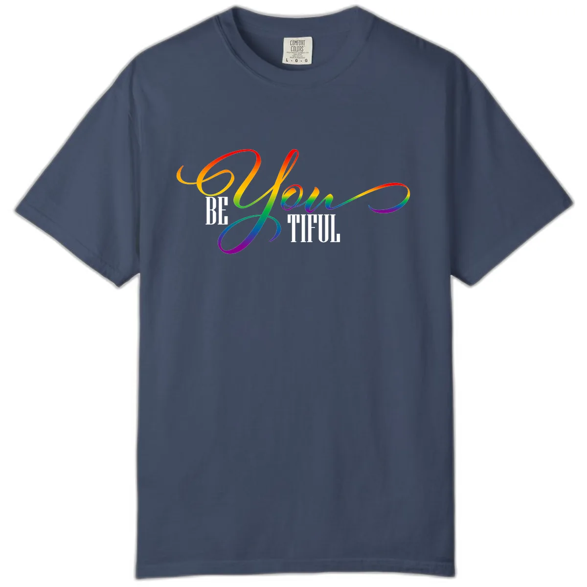 Be You Colorful Pride Design Comfort Color in Midnight