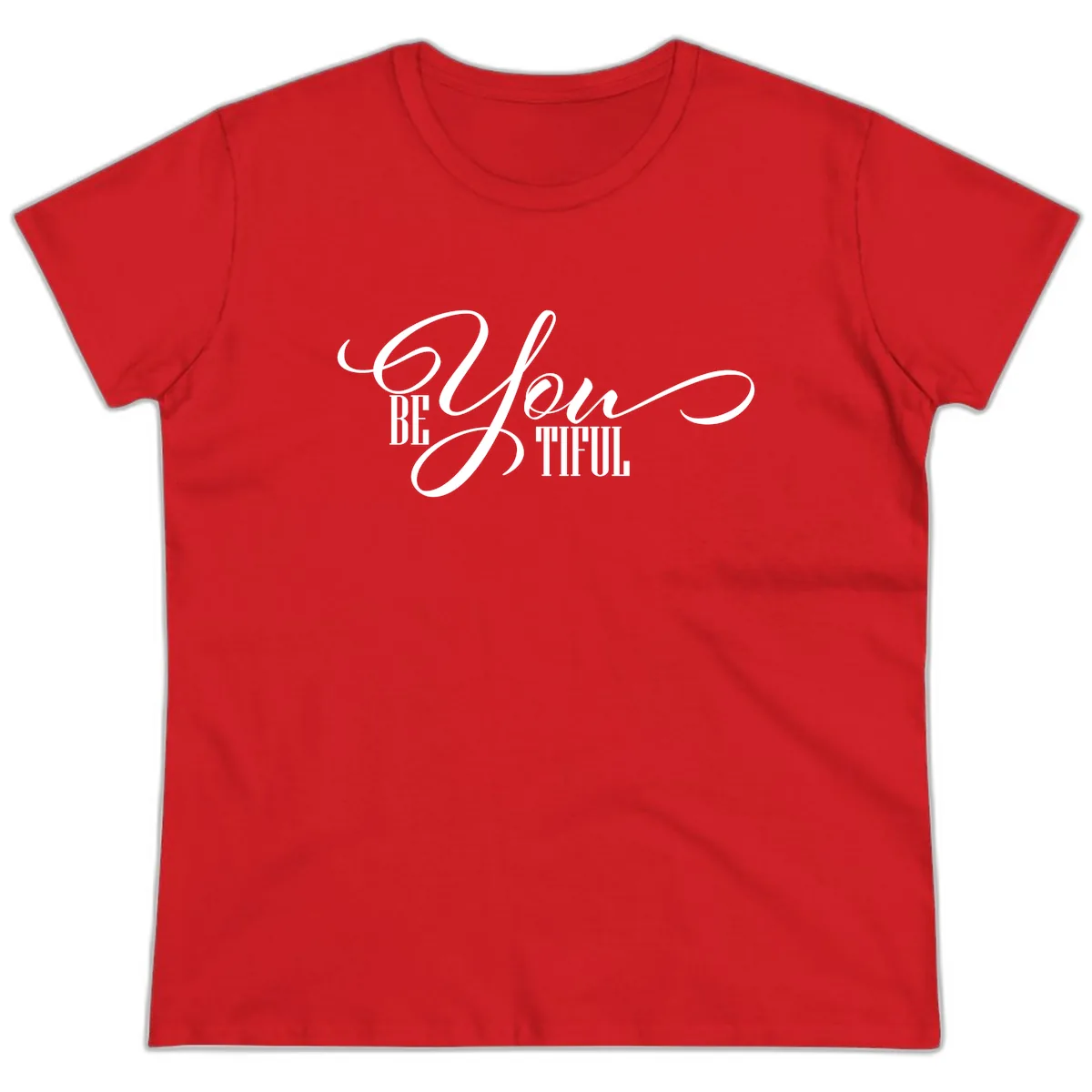 Be You Thrill Ladies Tee in Red