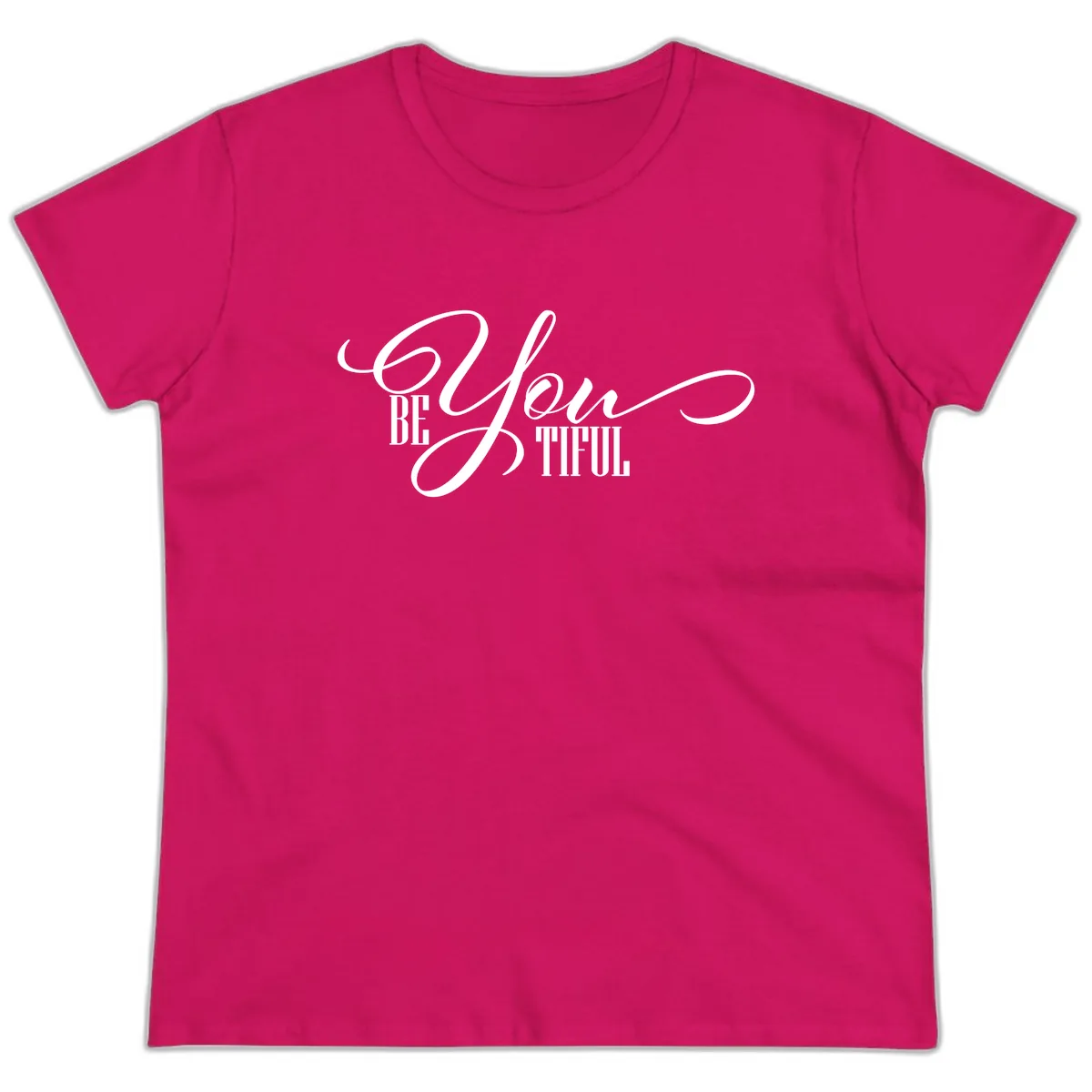 Be You Thrill Ladies Tee in Heliconia
