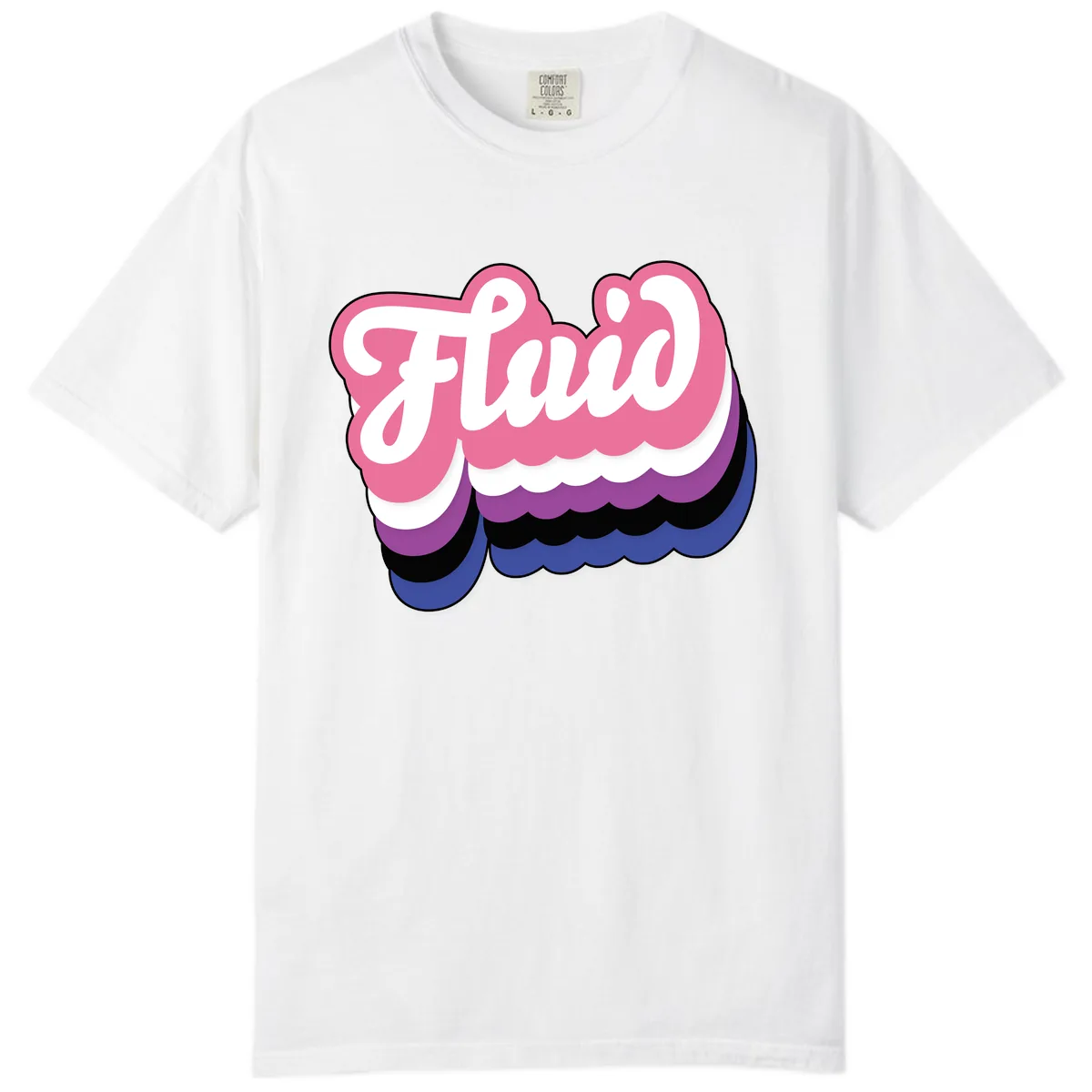 Slay Layered Cloud Pride Design Comfort Color in White