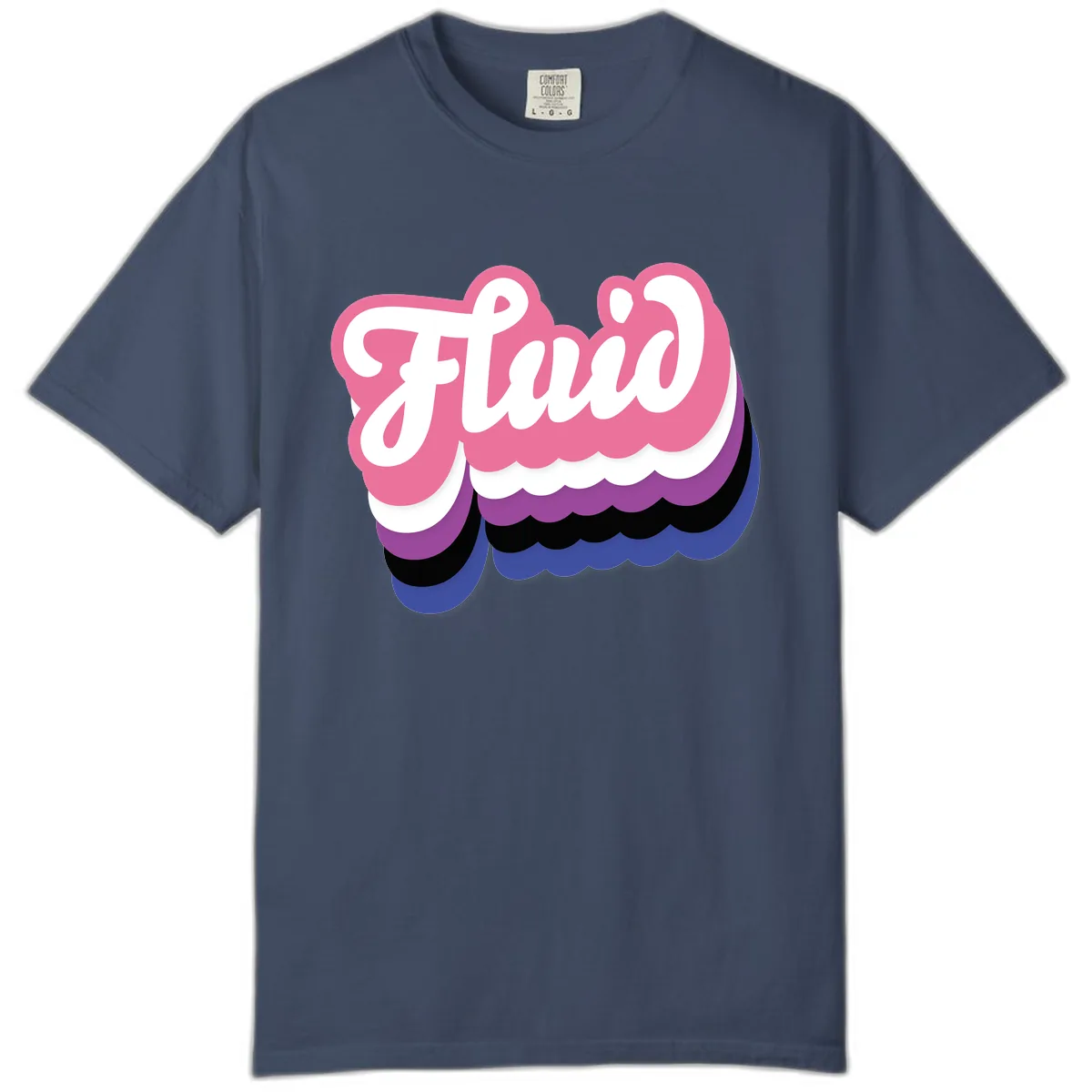 Slay Layered Cloud Pride Design Comfort Color in Midnight