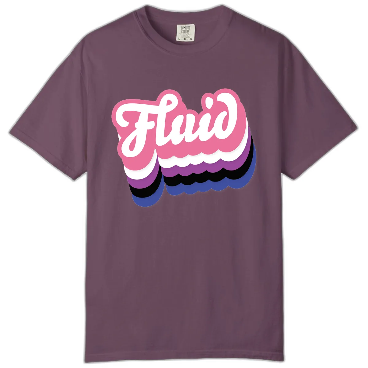 Slay Layered Cloud Pride Design Comfort Color in Berry