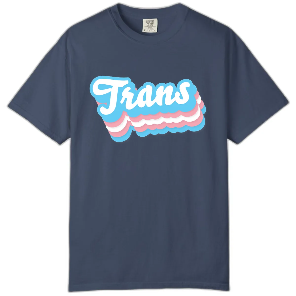 Trans Pride Cloud Layer Design Comfort Color in Midnight