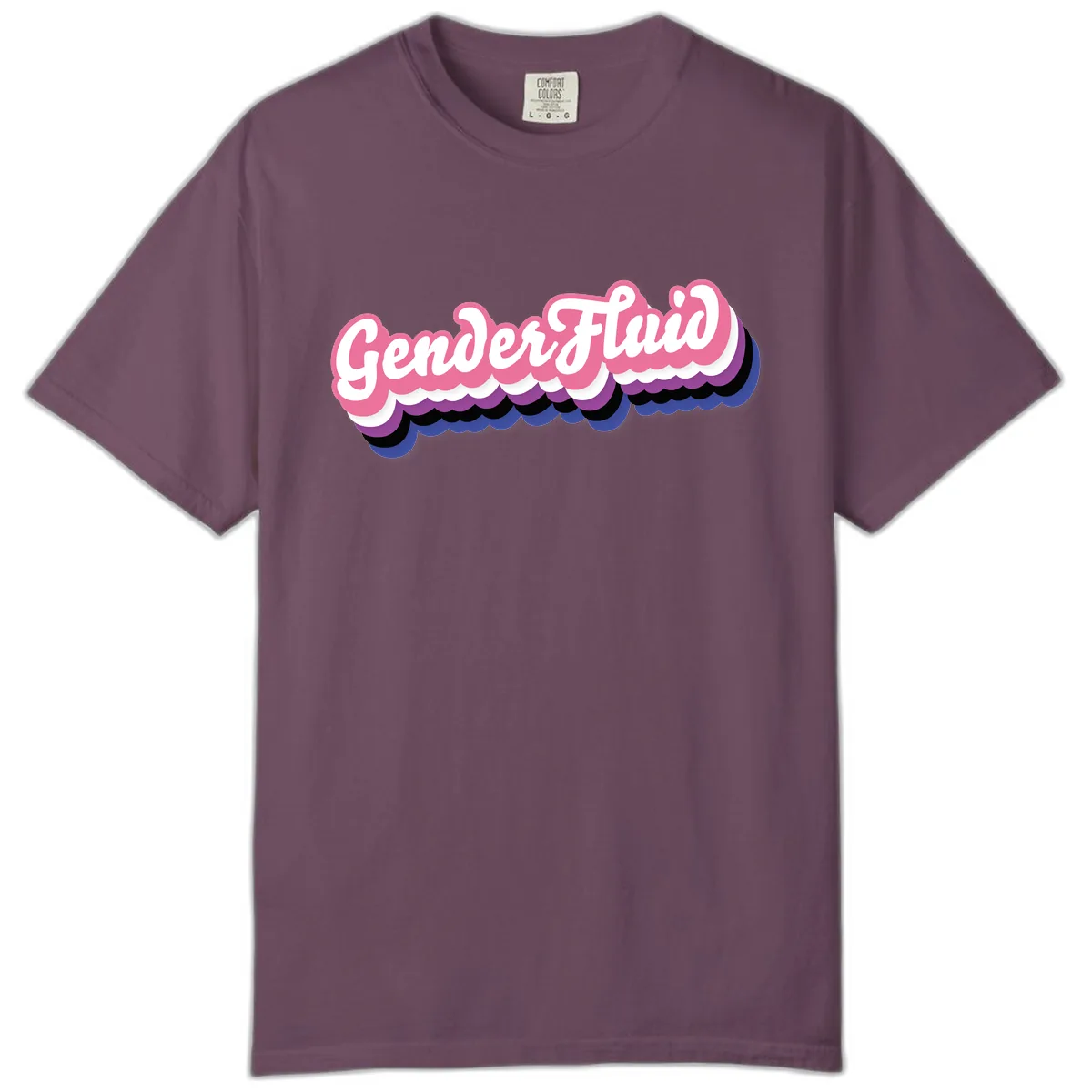 Gender Fluid Pride Design Comfort Color in Berry