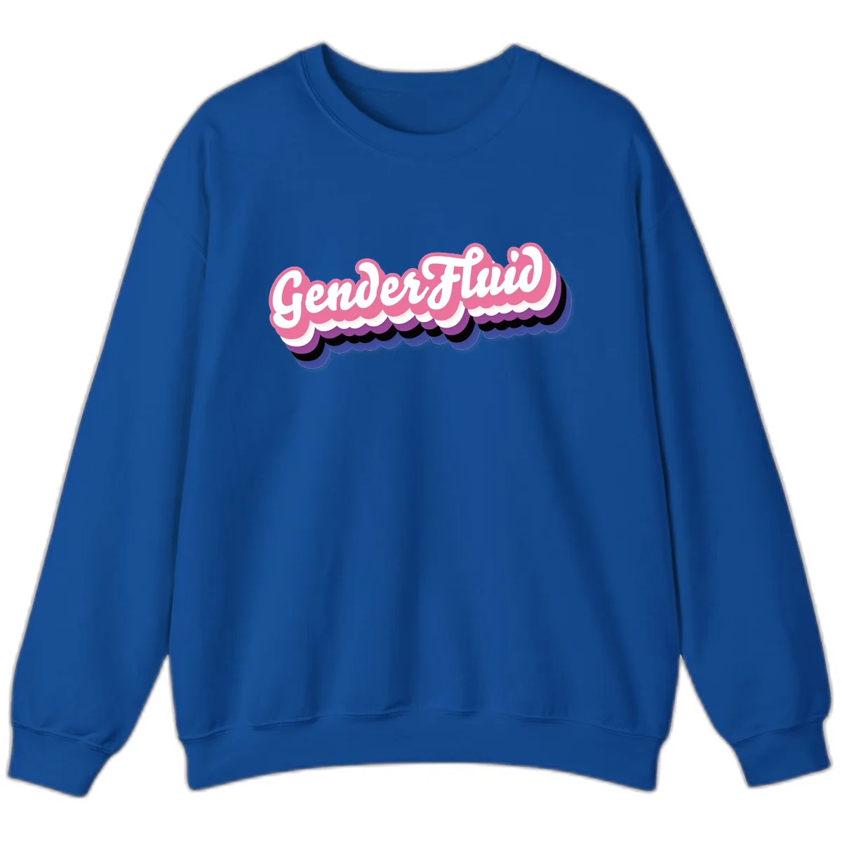 Gender Fluid Pride Design Sweatshirt in Royal