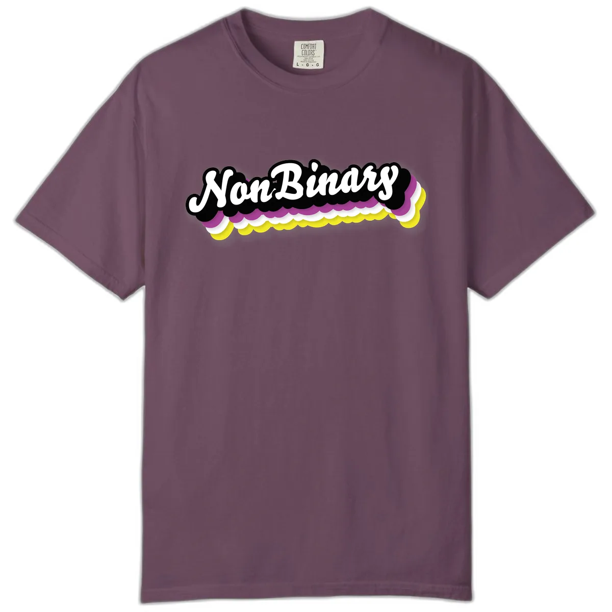 Non-Binary Pride Cloud Design Comfort Color in Berry